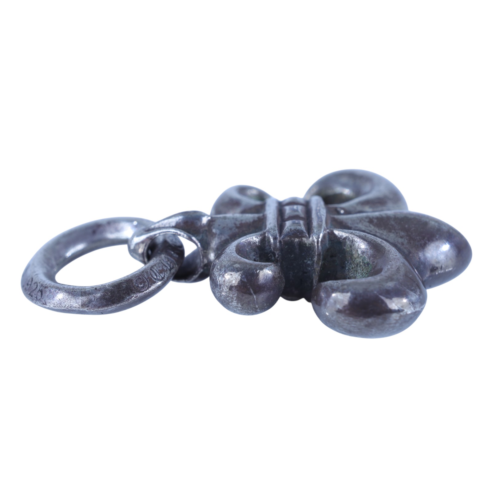 克羅心 CHROME HEARTS CHARM BS FLEUR 鳶尾花吊墜  鳶尾花吊墜 防塵袋/購買證明影本