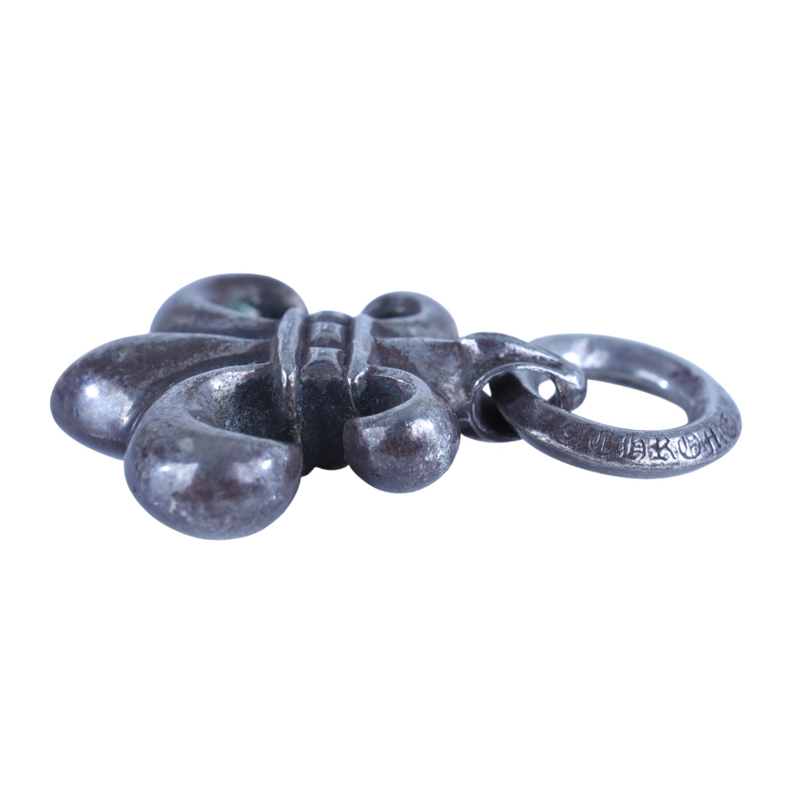 克羅心 CHROME HEARTS CHARM BS FLEUR 鳶尾花吊墜  鳶尾花吊墜 防塵袋/購買證明影本