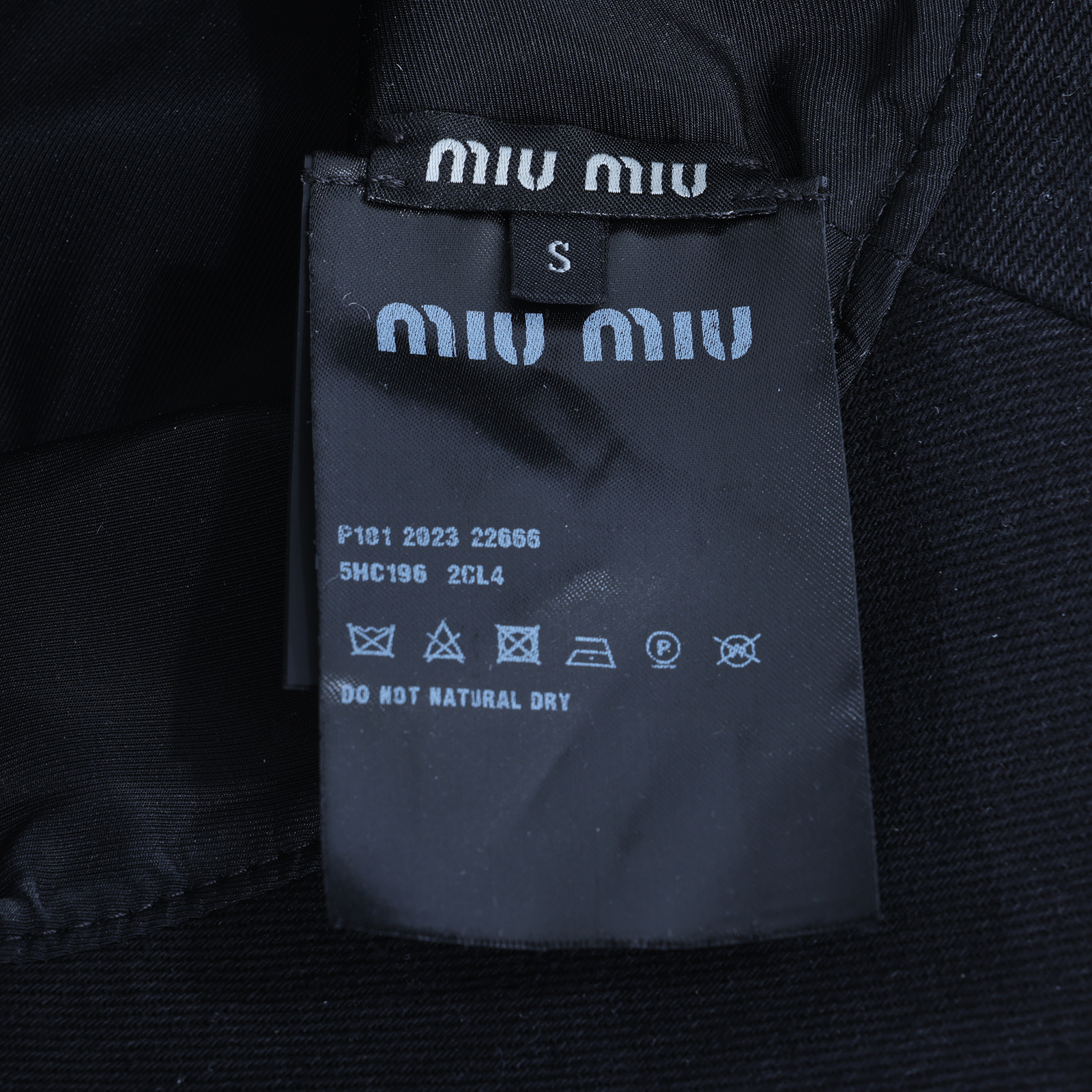 繆繆 MIU MIU 牛仔布 水桶帽 5HC196_2CL4_S 黑牛仔漁夫帽#S 原廠盒子/防塵袋/購買證明正本