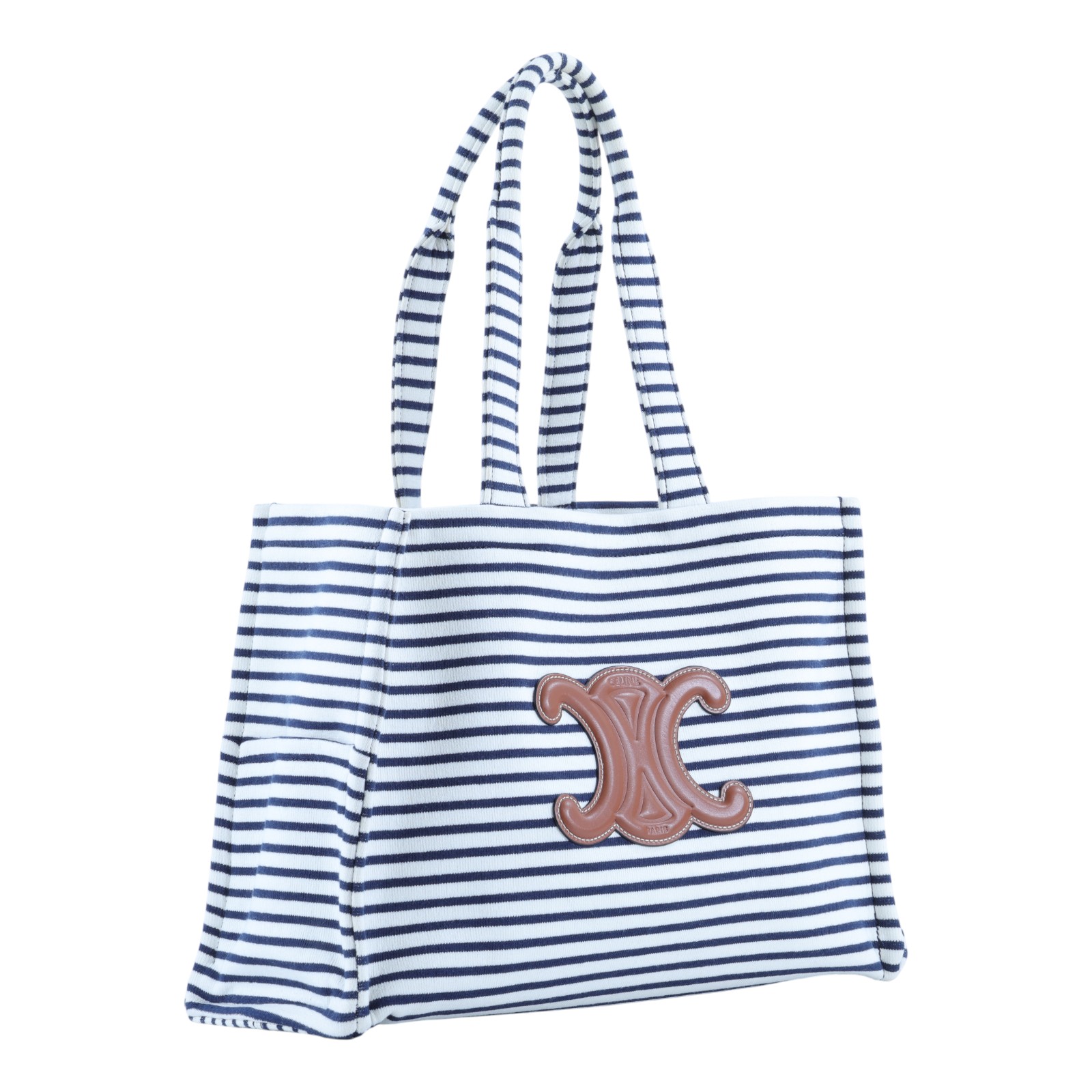 思琳 CELINE CABAS THAIS LARGE 托特包 196762DMI 藍白條紋CABAS THAIS LARGE 防塵袋