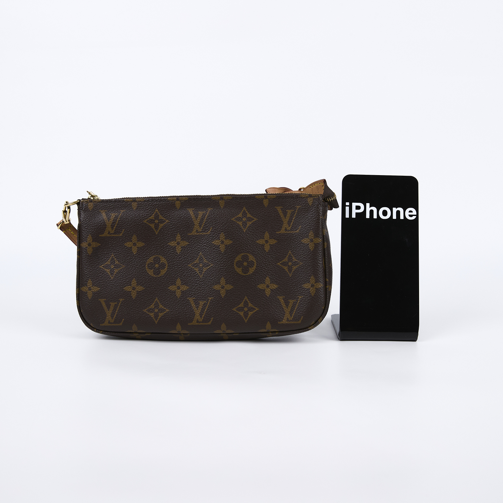 路易威登 LOUIS VUITTON Monogram 經典帆布 手提 麻將包 M40712 原花麻將包 背帶1/防塵袋