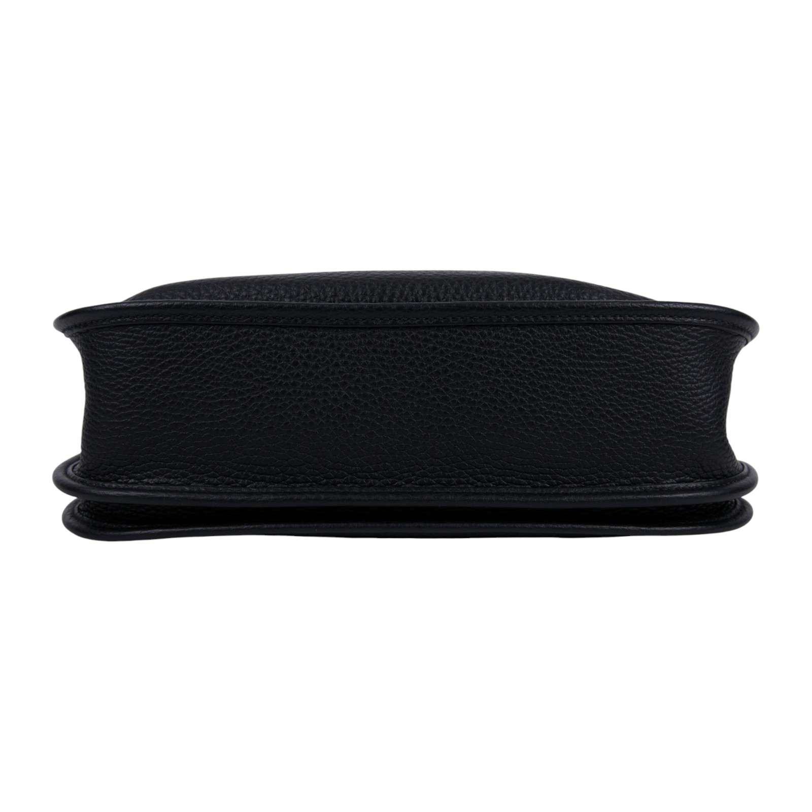 愛馬仕 Hermes Evelyne Bag 伊芙琳包 29 馬蹄型 銀色五金 黑色 H056277CK89 /W ID 007 CF  原廠盒子/防塵袋/背帶/購買證明正本