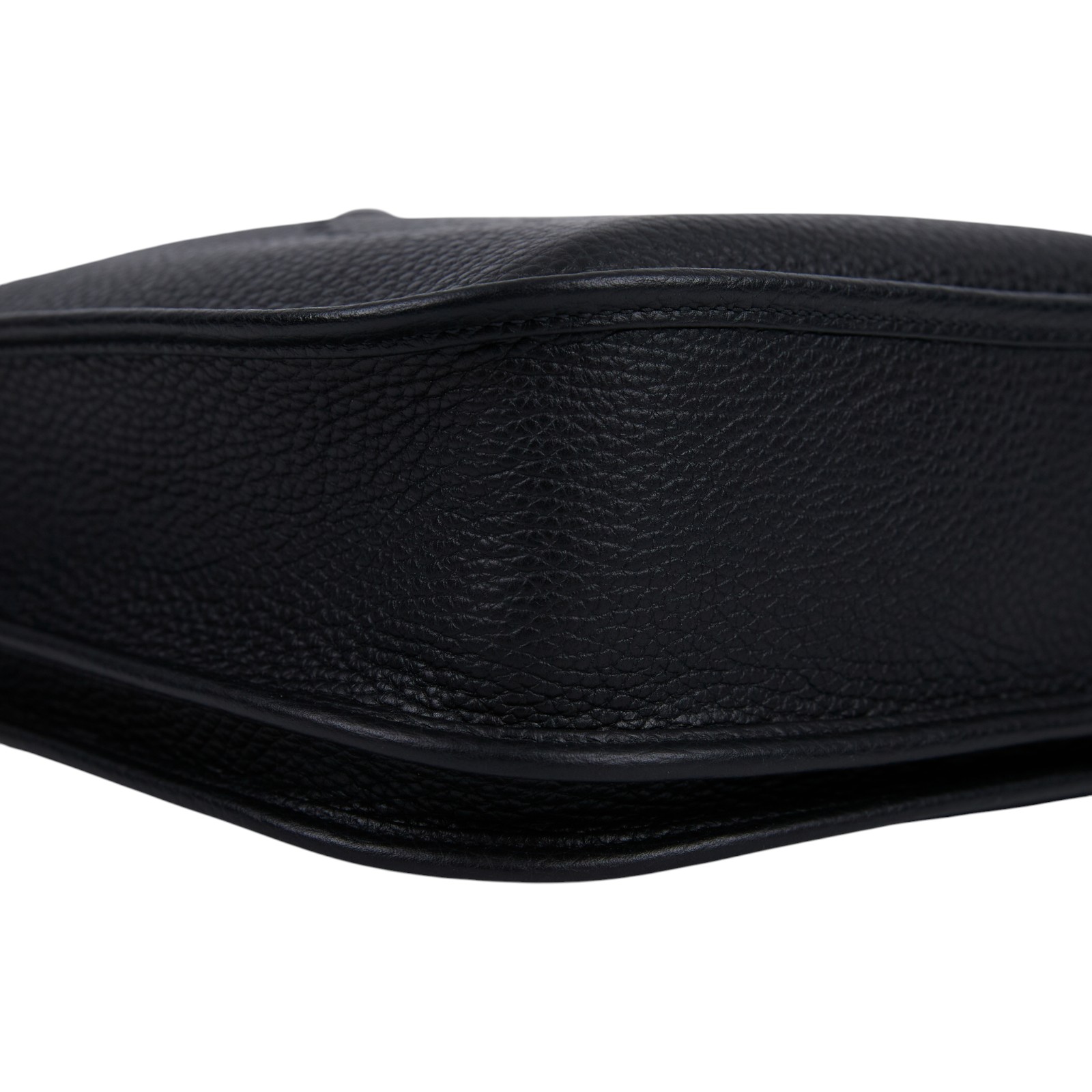 愛馬仕 Hermes Evelyne Bag 伊芙琳包 29 馬蹄型 銀色五金 黑色 H056277CK89 /W ID 007 CF  原廠盒子/防塵袋/背帶/購買證明正本