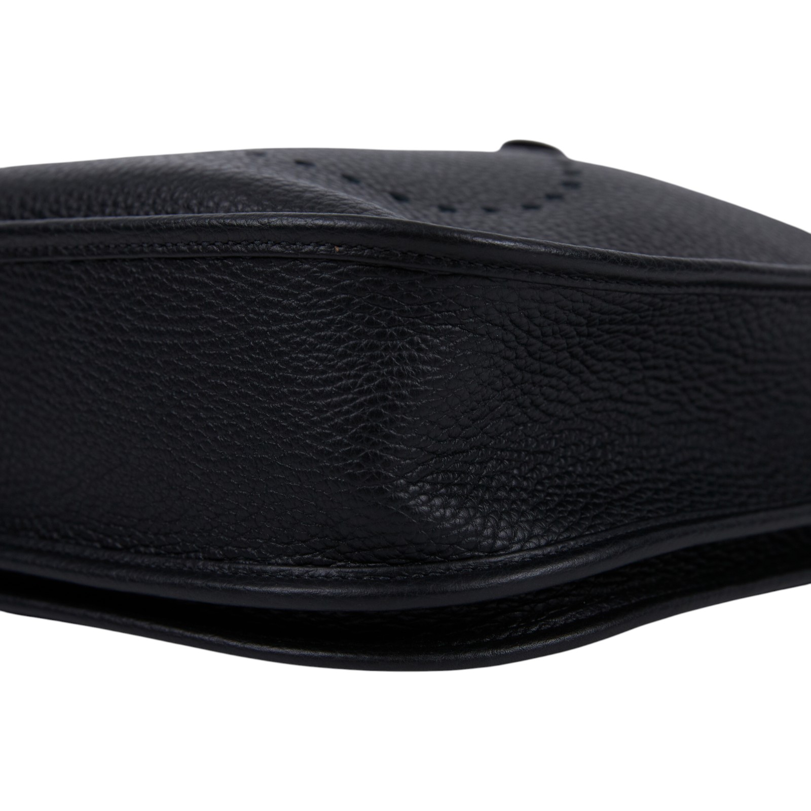 愛馬仕 Hermes Evelyne Bag 伊芙琳包 29 馬蹄型 銀色五金 黑色 H056277CK89 /W ID 007 CF  原廠盒子/防塵袋/背帶/購買證明正本