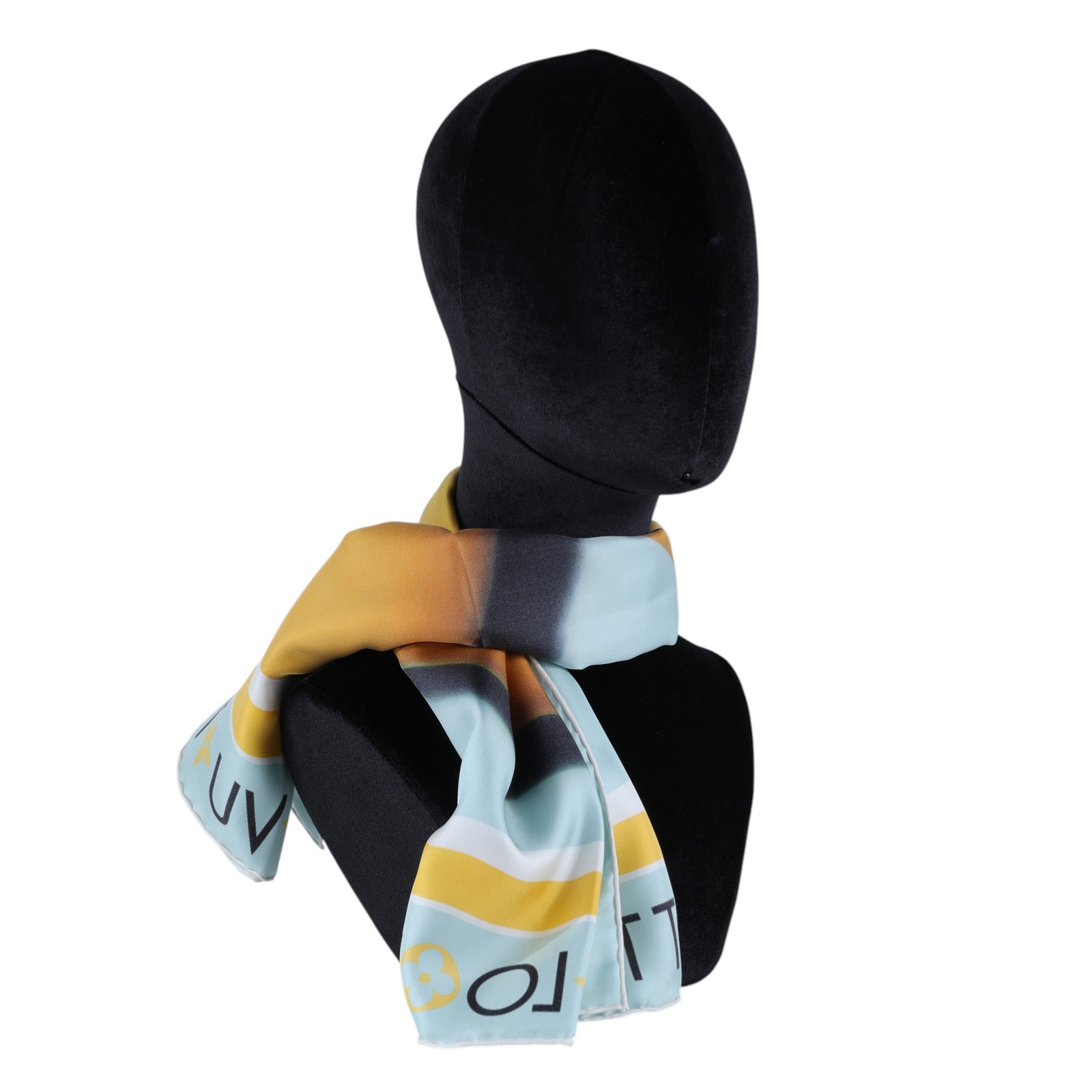 路易威登 LOUIS VUITTON 絲巾 方巾 M90626 黃拚綠Animogram Duck絲巾90X90 原廠盒子