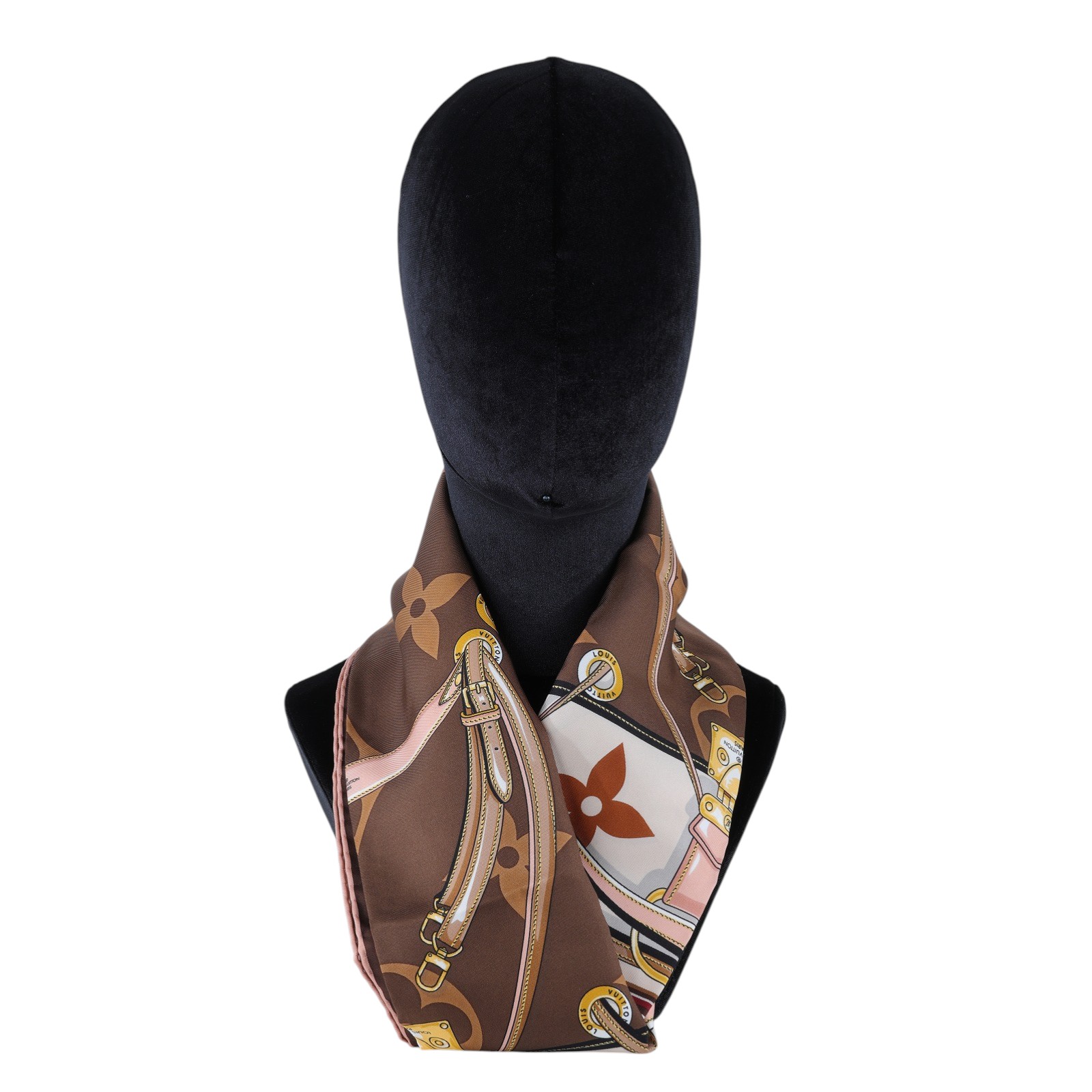 路易威登 LOUIS VUITTON Ultimate Monogram 方巾 棕色 M77639  原廠盒子