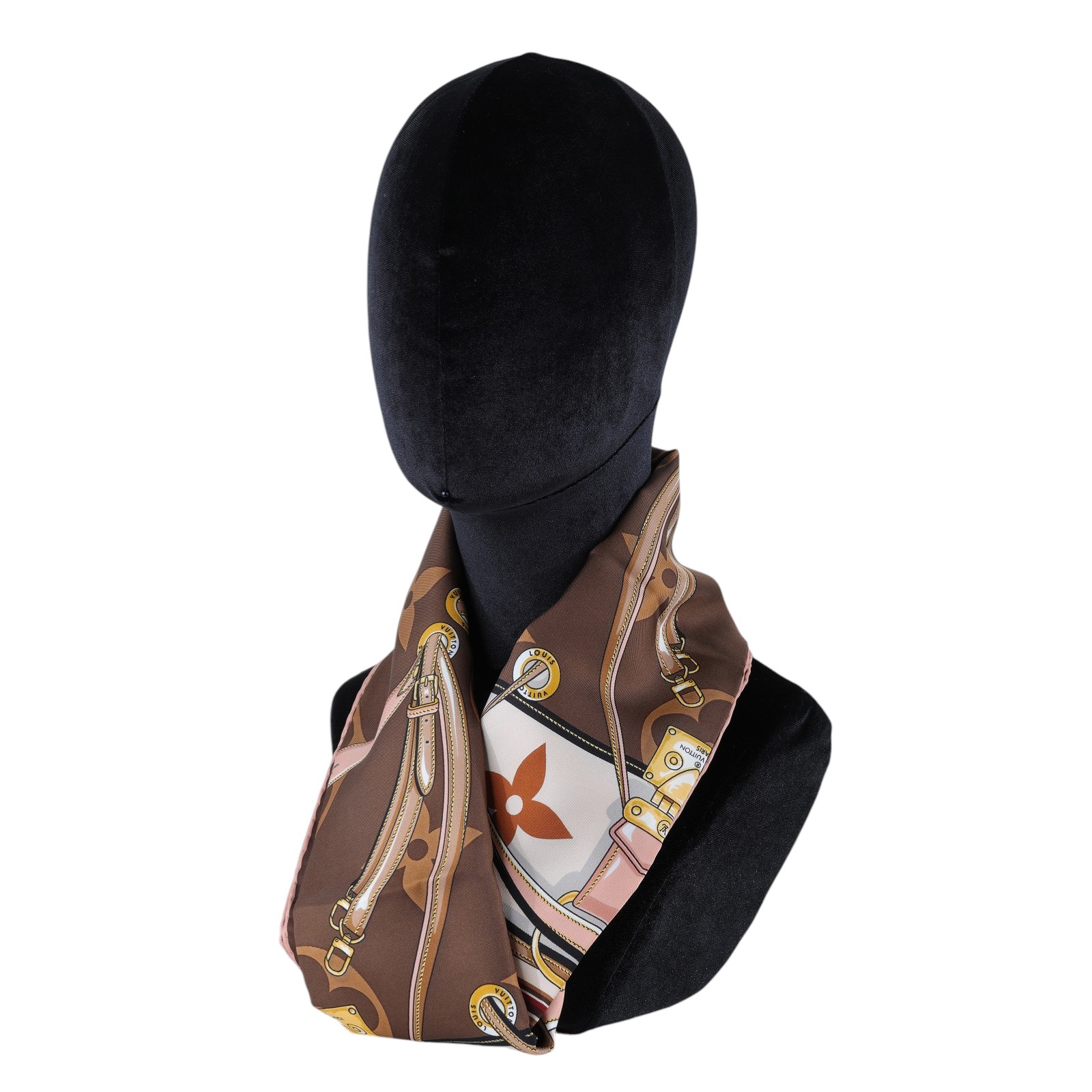 路易威登 LOUIS VUITTON Ultimate Monogram 方巾 棕色 M77639  原廠盒子