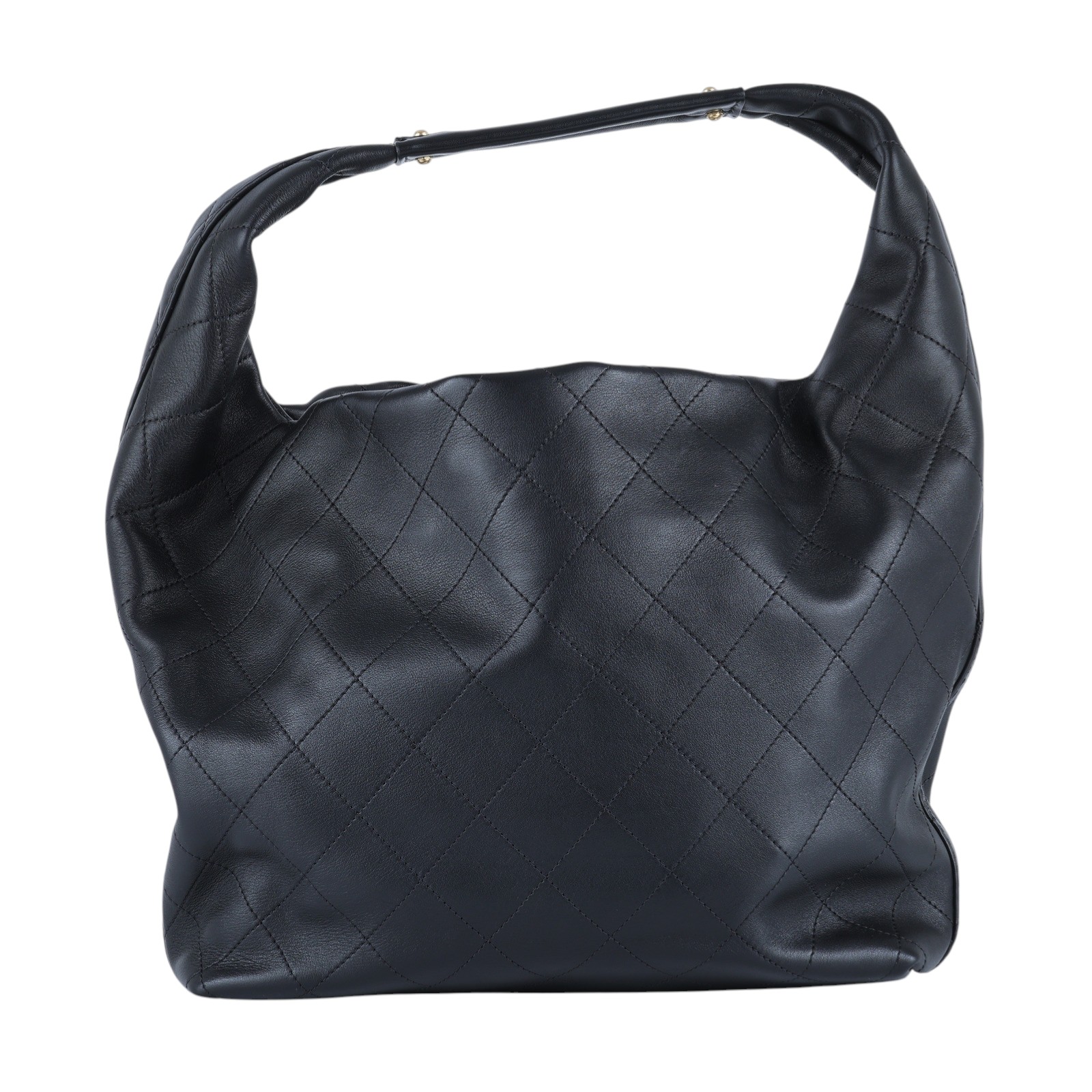 香奈兒 CHANEL CC LOGO HOBO 手提包 肩背包 流浪包 AS5967 B22897 晶片款 黑金HOBO 防塵袋/購買證明正本