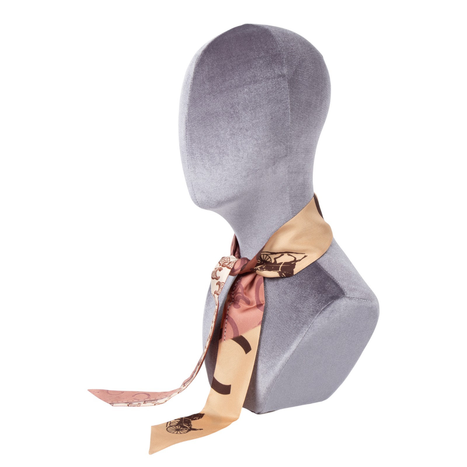 思琳 CELINE 印花桑蠶絲斜紋布 AA0A62W91 粉膚凱旋門/馬車印花TWILL 原廠盒子