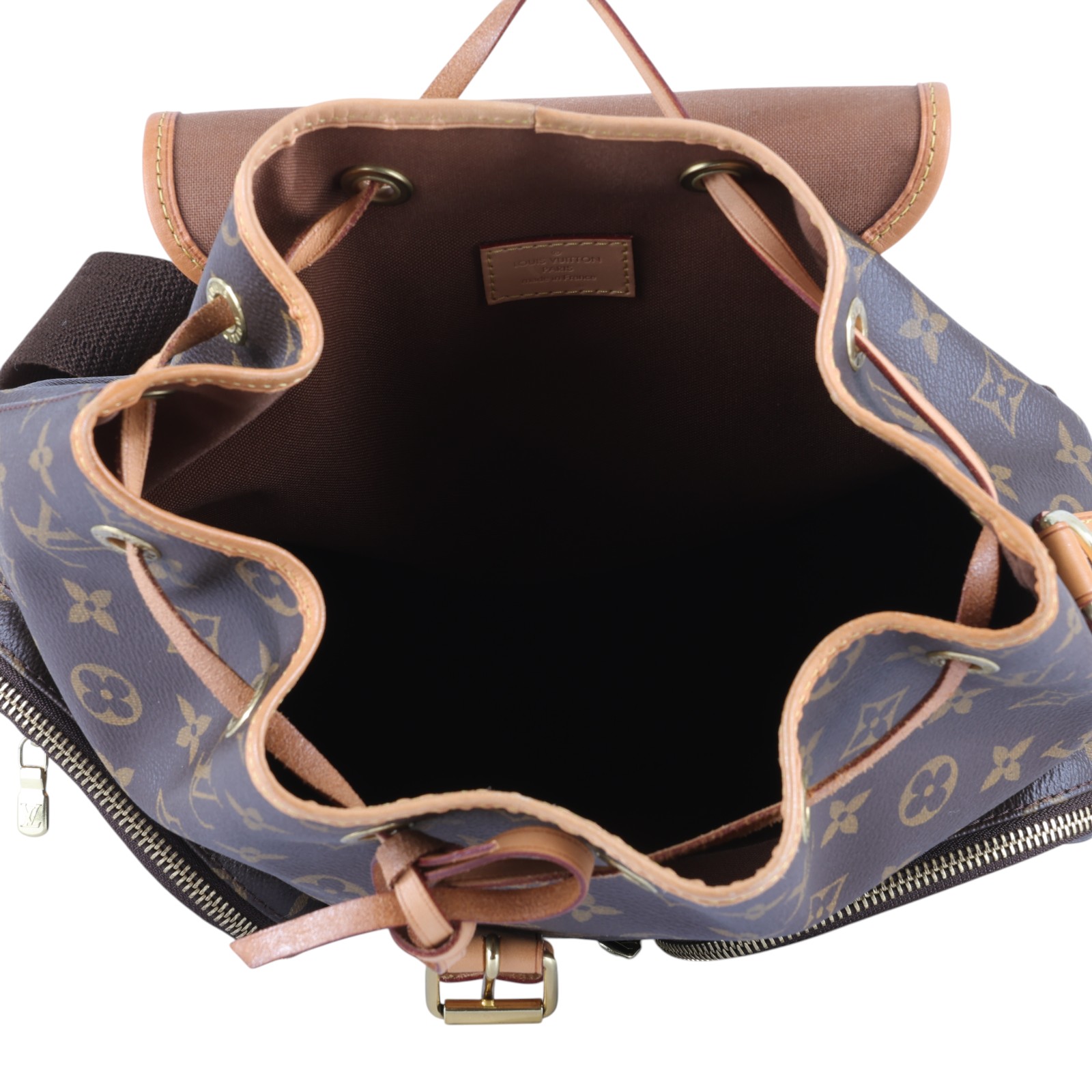 路易威登 LOUIS VUITTON Bosphore 後背包 經典帆布 M40107 原花掀蓋束口後背包 樂天購買證明