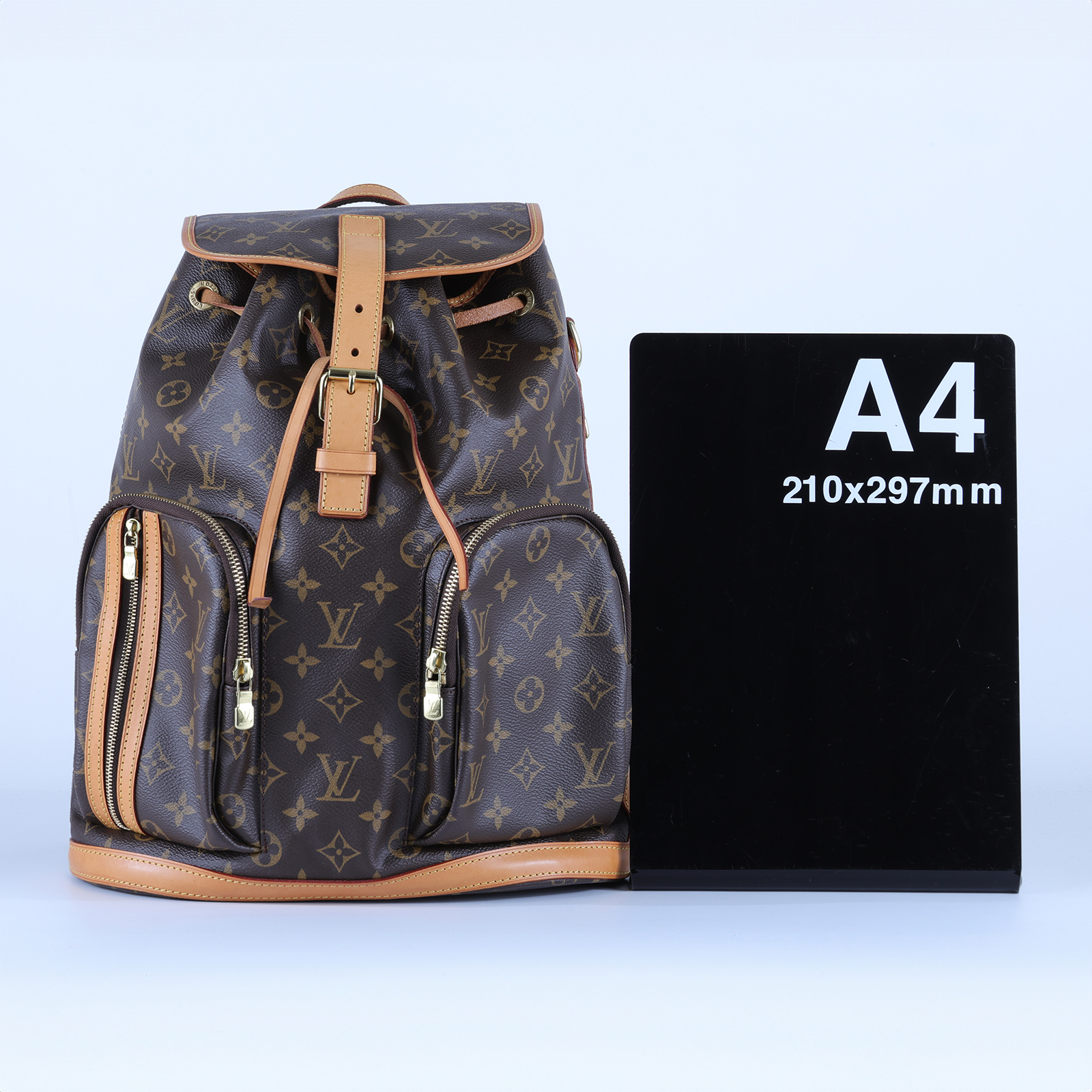 路易威登 LOUIS VUITTON Bosphore 後背包 經典帆布 M40107 原花掀蓋束口後背包 樂天購買證明