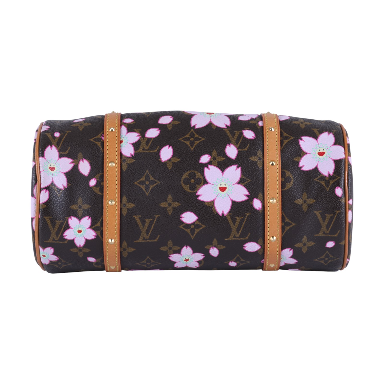 路易威登 LOUIS VUITTON 村上隆 Monogram PAPILLON 手提包 M92009 原花村上隆櫻花圓筒包PAPILLON 防塵袋