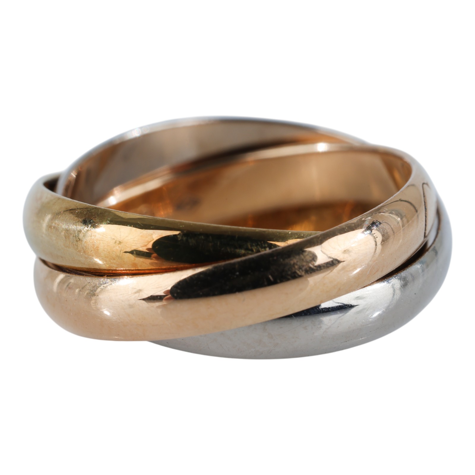 卡地亞 CARTIER Trinity 戒指 B4086145 RG/WG/YG TRINITY 戒指#45 原廠盒子/保書/購買證明正本