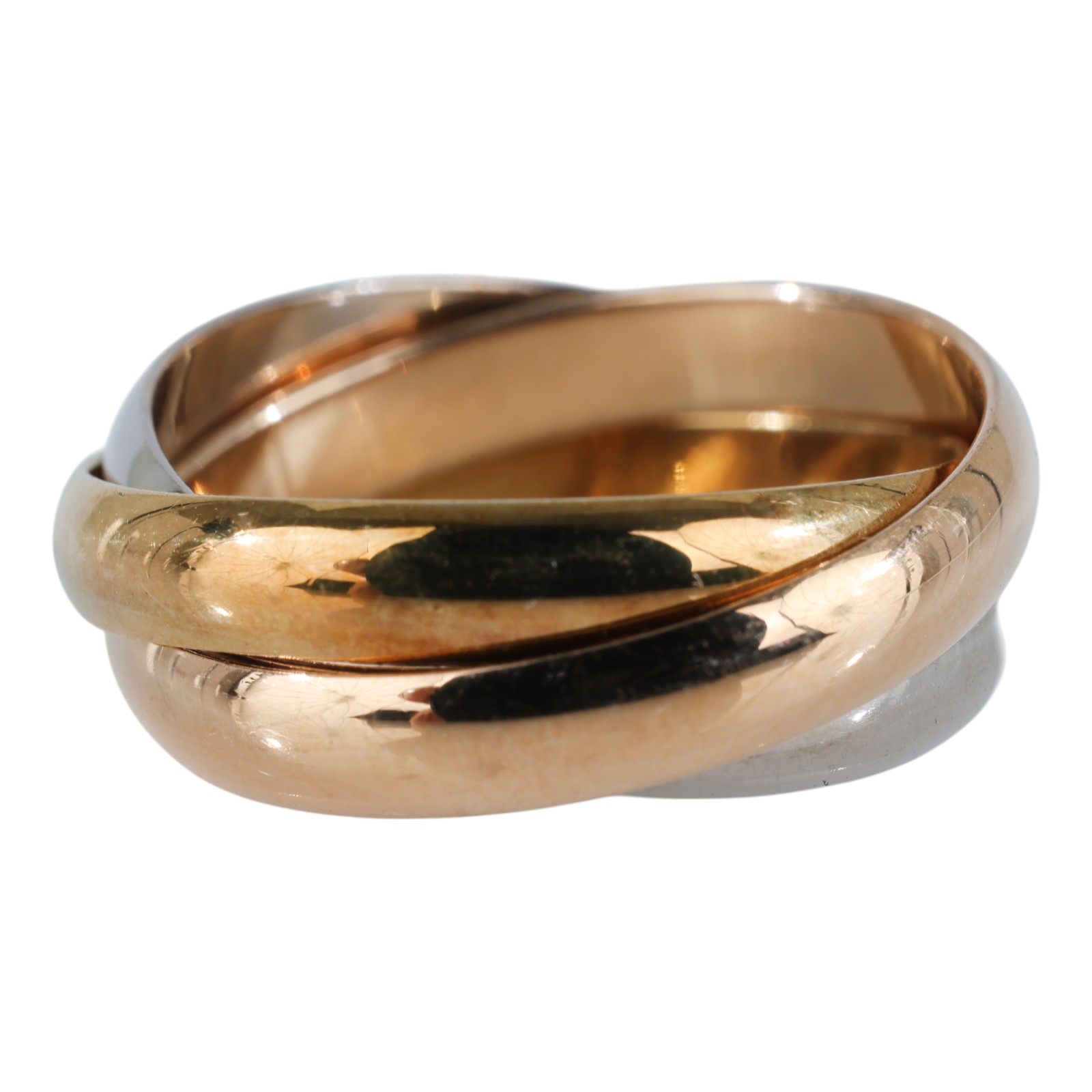 卡地亞 CARTIER Trinity 戒指 B4086145 RG/WG/YG TRINITY 戒指#45 原廠盒子/保書/購買證明正本