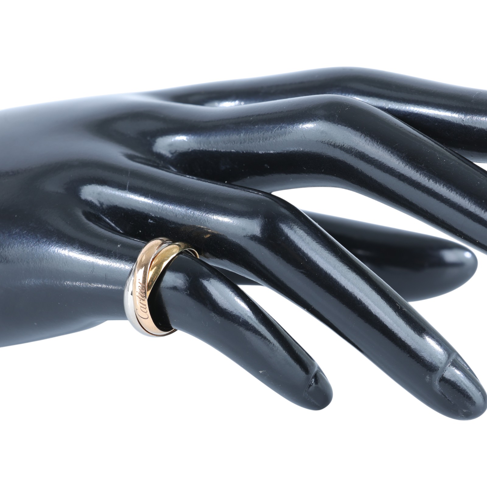 卡地亞 CARTIER Trinity 戒指 B4086145 RG/WG/YG TRINITY 戒指#45 原廠盒子/保書/購買證明正本