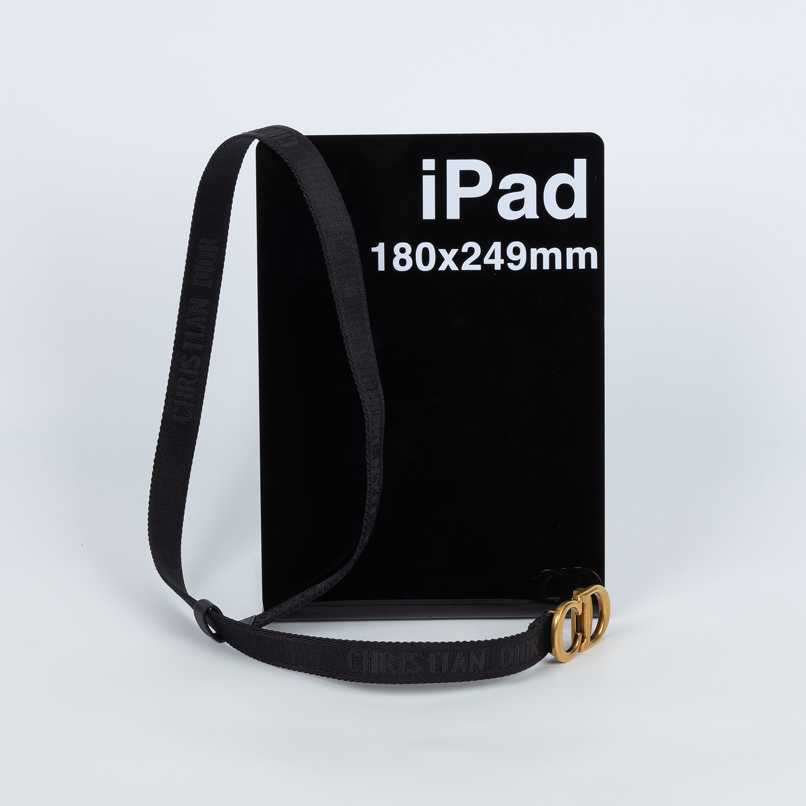 迪奧 CHRISTIAN DIOR CD Saddle 腰帶 0WBM11BLTA CD黑尼龍腰帶 原廠盒子/防塵袋