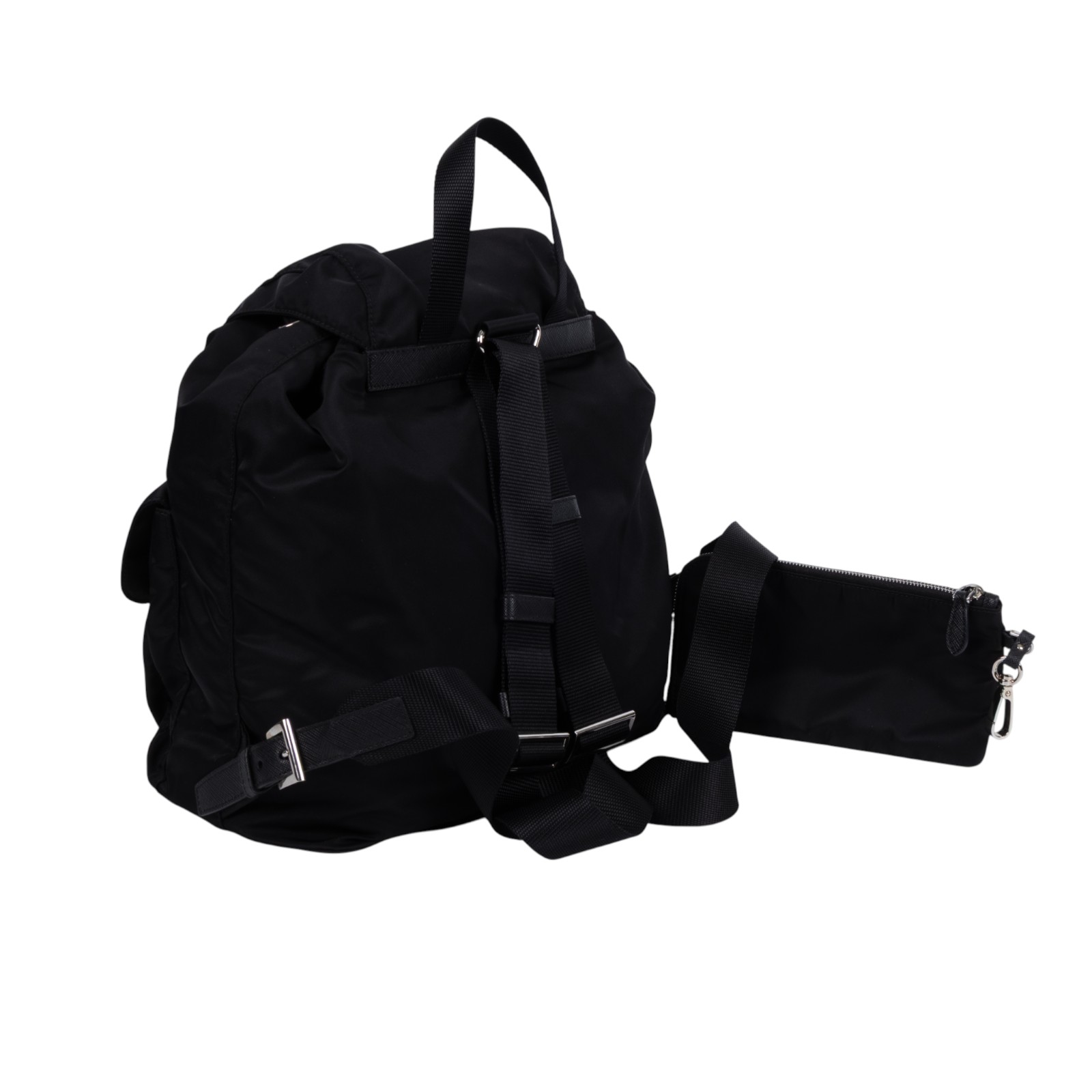 普拉達 PRADA Re-Nylon 中型 背囊 連化妝袋 1BZ811_RV44 黑Re-Nylon 中型背囊連化妝袋 防塵袋/保證卡/內袋