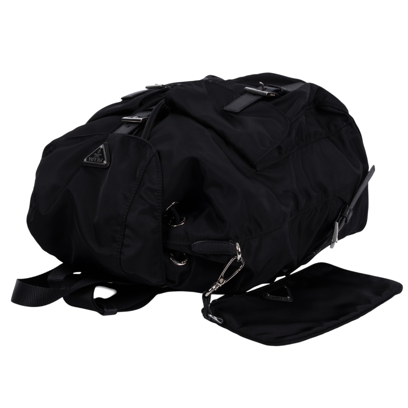 普拉達 PRADA Re-Nylon 中型 背囊 連化妝袋 1BZ811_RV44 黑Re-Nylon 中型背囊連化妝袋 防塵袋/保證卡/內袋