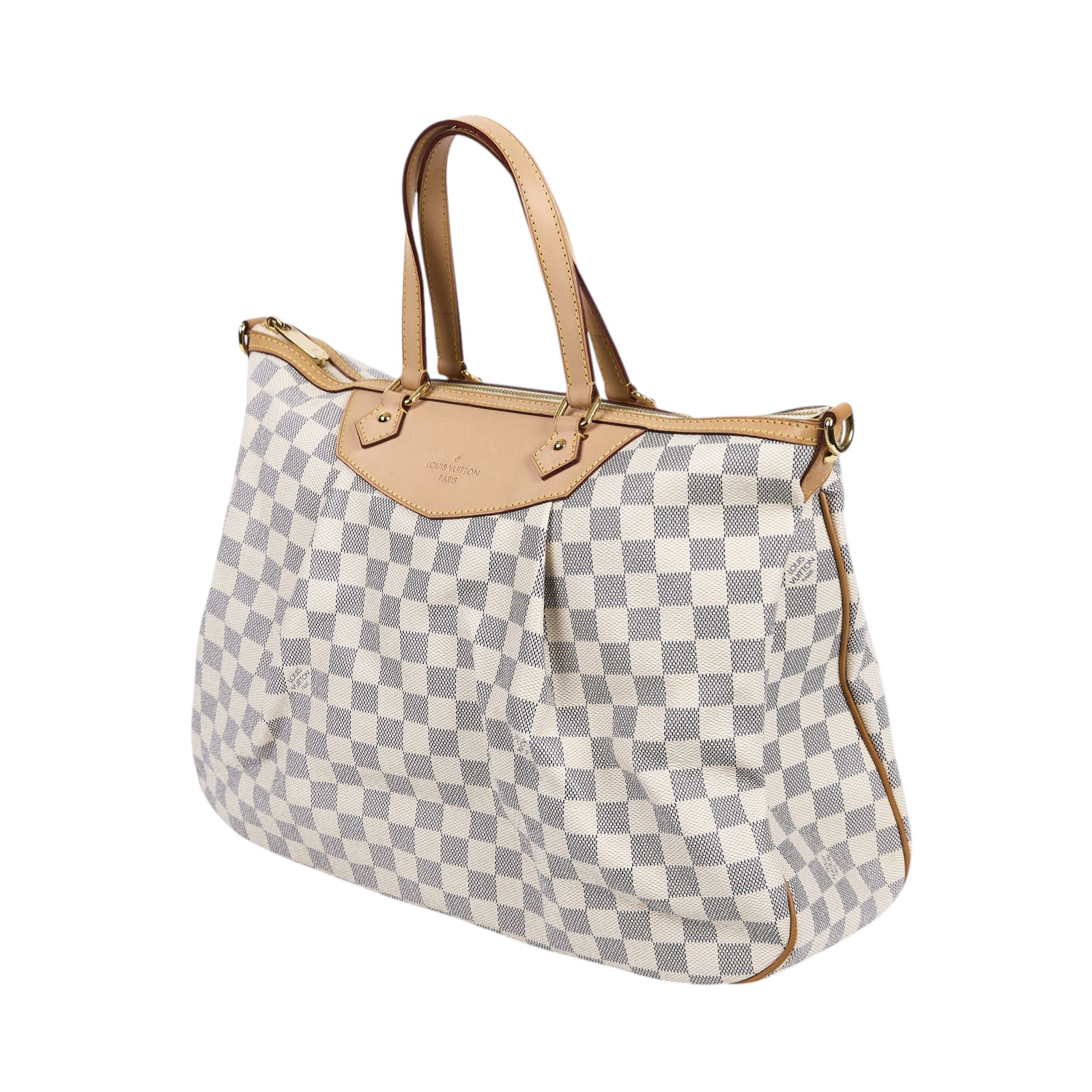 路易威登 LOUIS VUITTON SIRACUSA GM 肩背包 斜背包 兩用包 N41111 白棋盤SIRACUSA GM 防塵袋/STARP