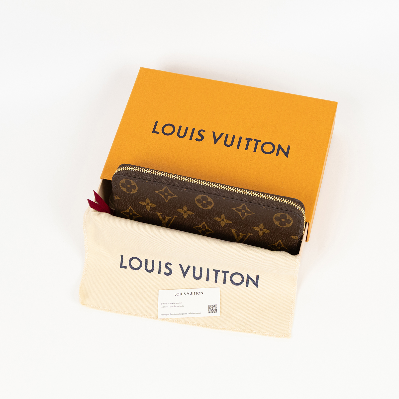路易威登 LOUIS VUITTON Clémence 錢包 拉鍊 長夾 經典帆布 紫紅色 M60742 晶片款 紫紅色Clémence 錢包 原廠盒子/防塵袋