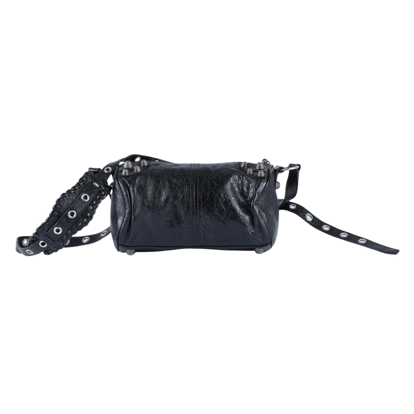 巴黎世家 BALENCIAGA Le cagole 圓筒包 771716210KR 黑仿舊Le Cagole圓筒包 防塵袋/購買證明正本