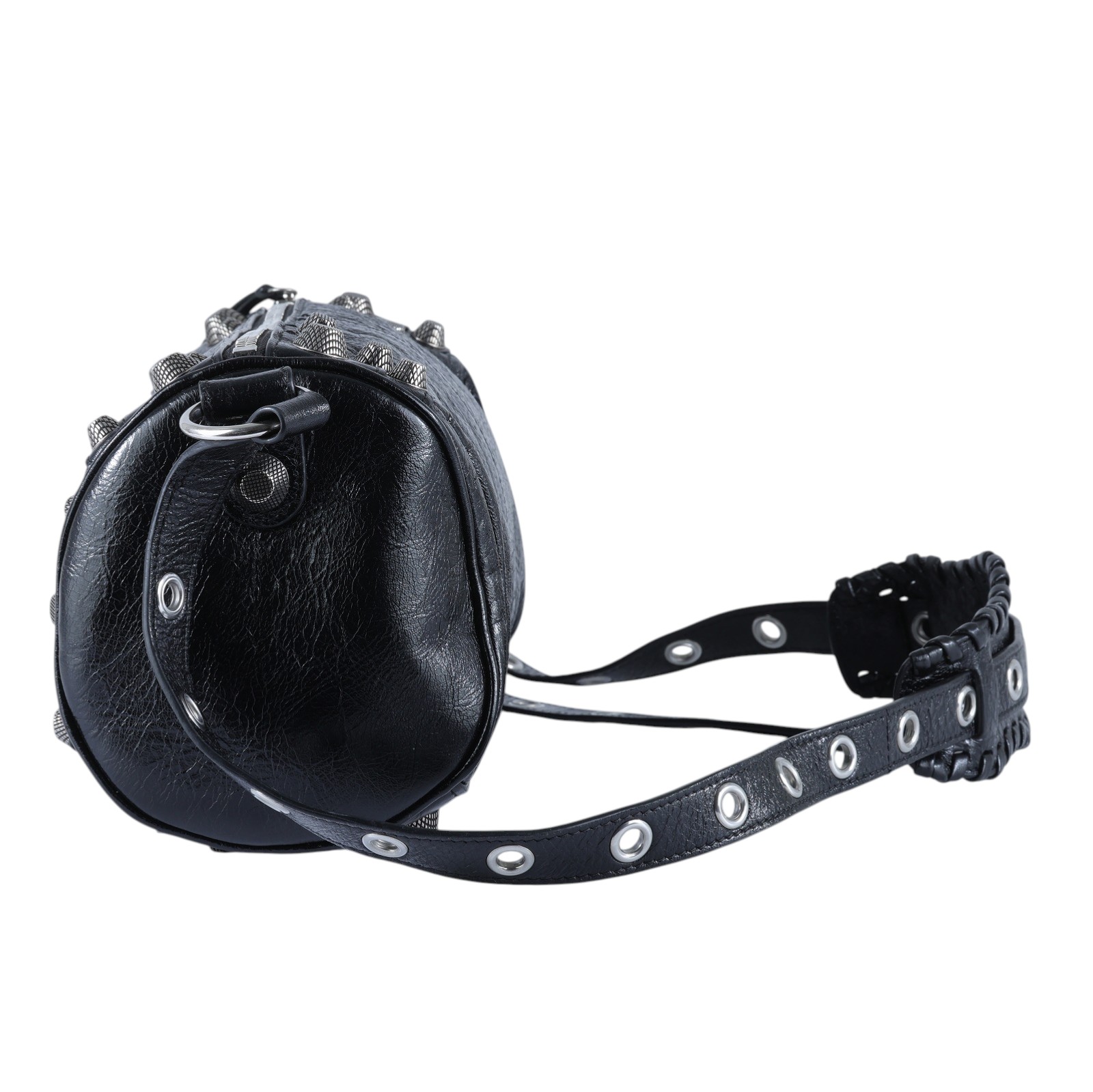 巴黎世家 BALENCIAGA Le cagole 圓筒包 771716210KR 黑仿舊Le Cagole圓筒包 防塵袋/購買證明正本