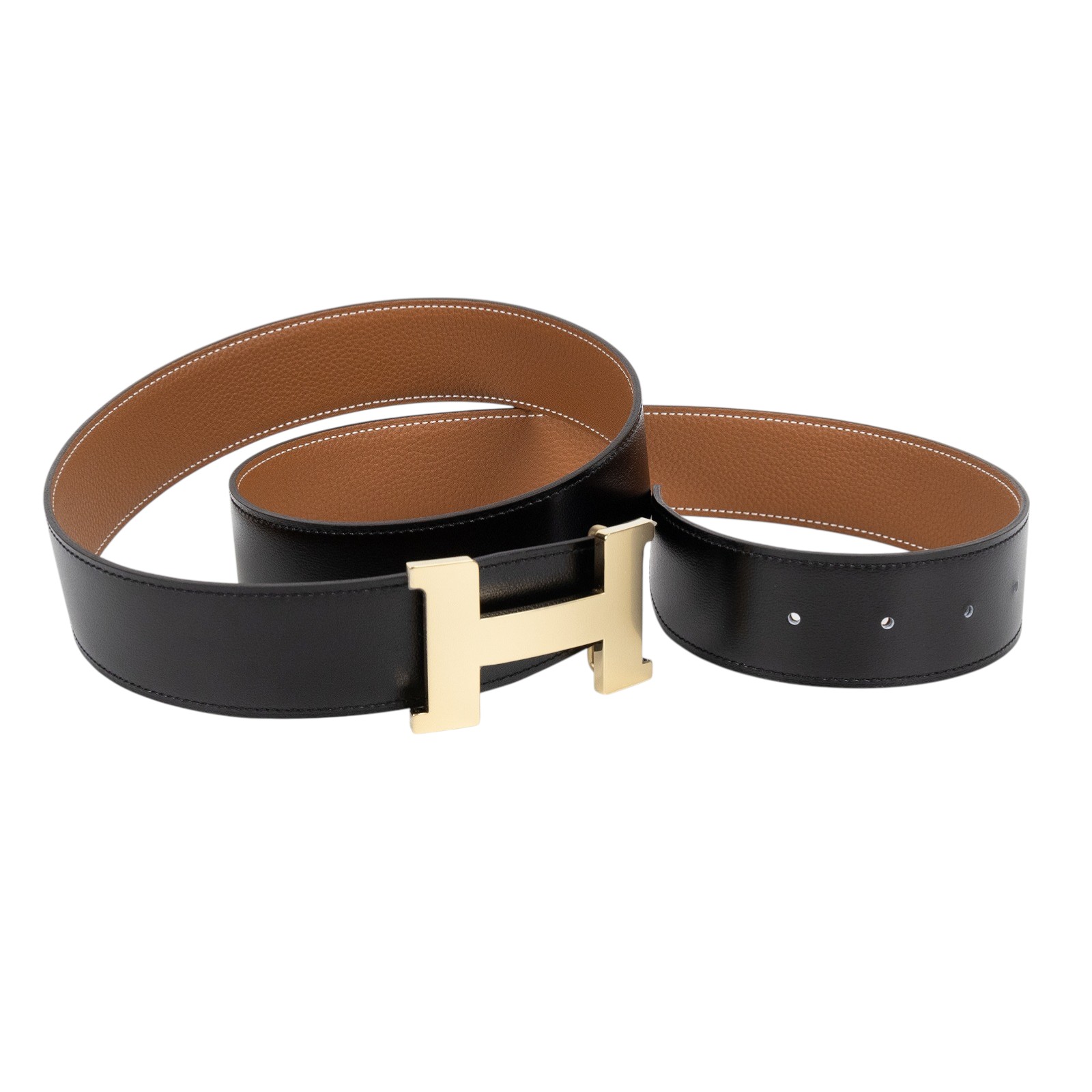 愛馬仕 Hermes Constance皮帶釦 38 mm 雙面皮革腰帶  H074562CUZ3pH077971CAAA105 /W CY 490 FB/ST 02 84  原廠盒子/防塵袋x2