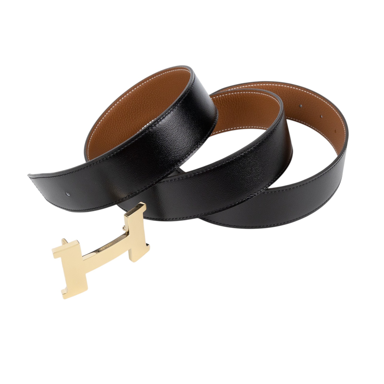 愛馬仕 Hermes Constance皮帶釦 38 mm 雙面皮革腰帶  H074562CUZ3pH077971CAAA105 /W CY 490 FB/ST 02 84  原廠盒子/防塵袋x2