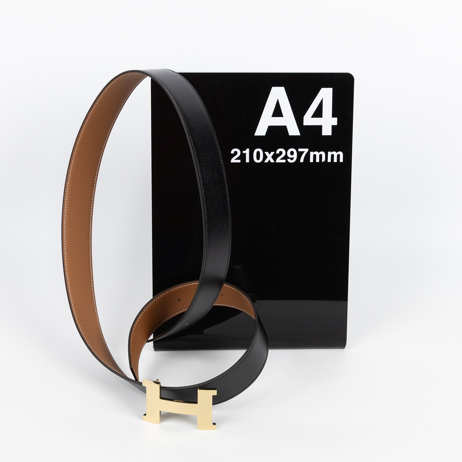 愛馬仕 Hermes Constance皮帶釦 38 mm 雙面皮革腰帶  H074562CUZ3pH077971CAAA105 /W CY 490 FB/ST 02 84  原廠盒子/防塵袋x2