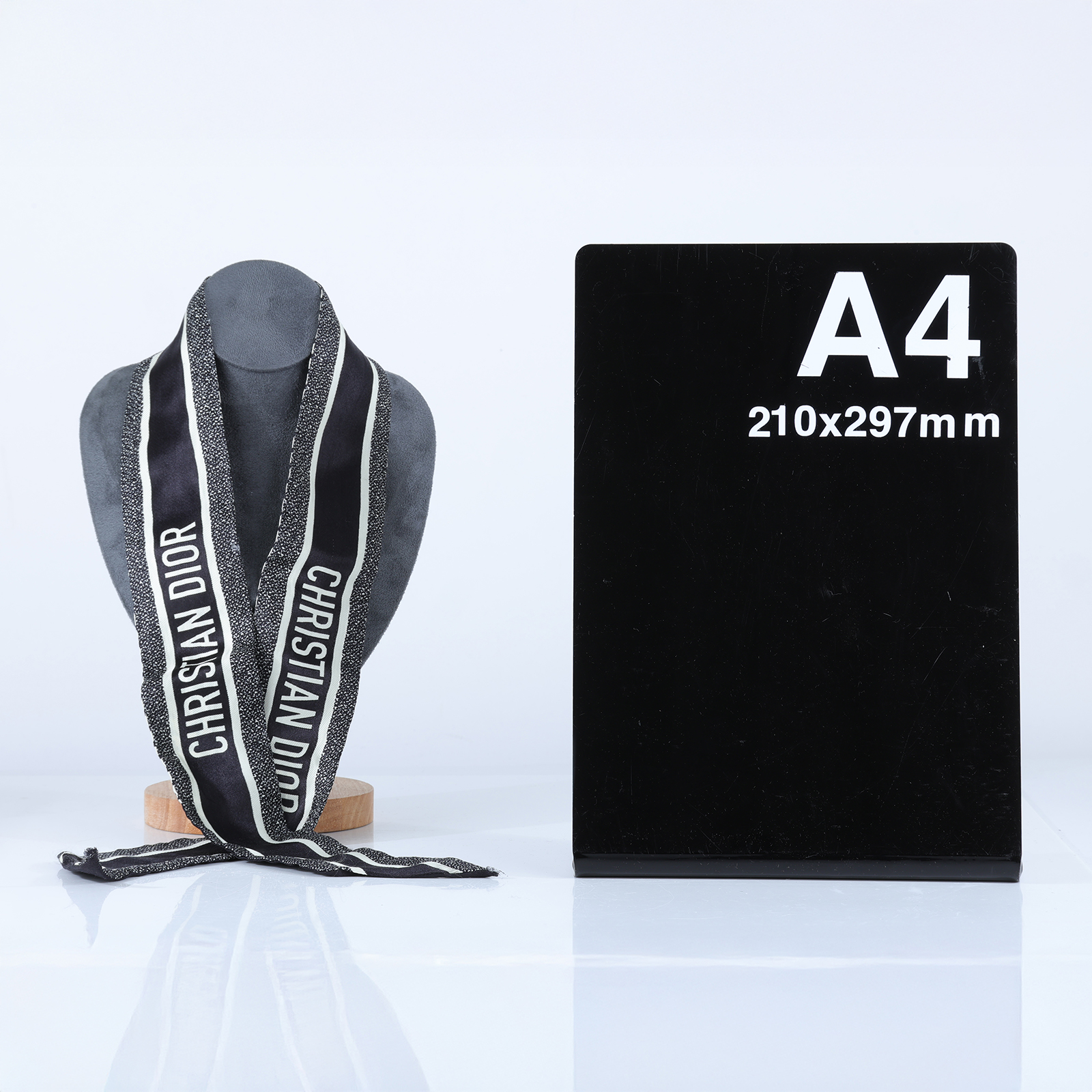 迪奧 CHRISTIAN DIOR Mitzah 絲巾 15MON106I601 千鳥格MITZAH絲巾 原廠盒子/購買證明正本