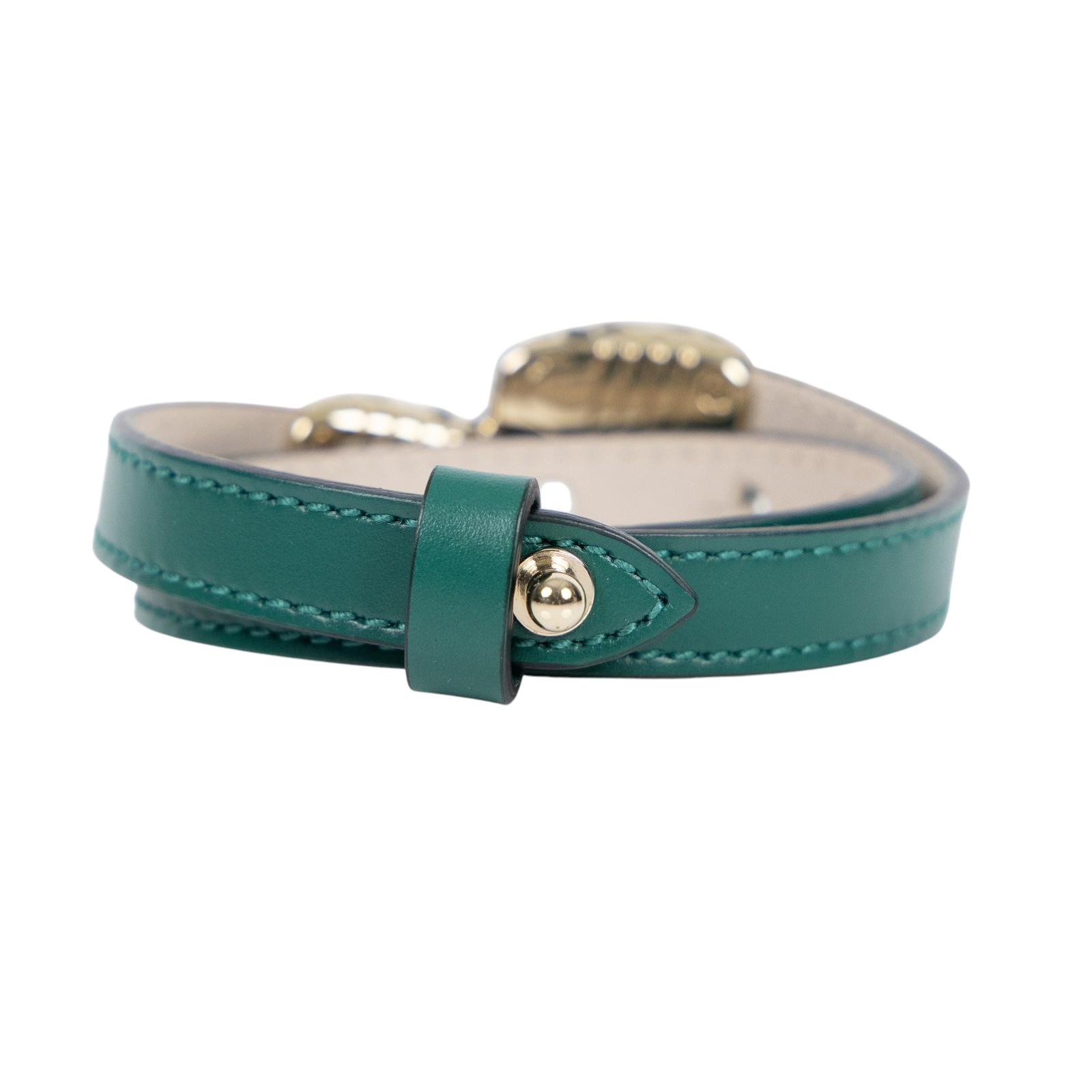 寶格麗 BVLGARI Serpenti Forever 手鍊 39997_S 綠雙蛇頭雙圈手環 原廠盒子/保書