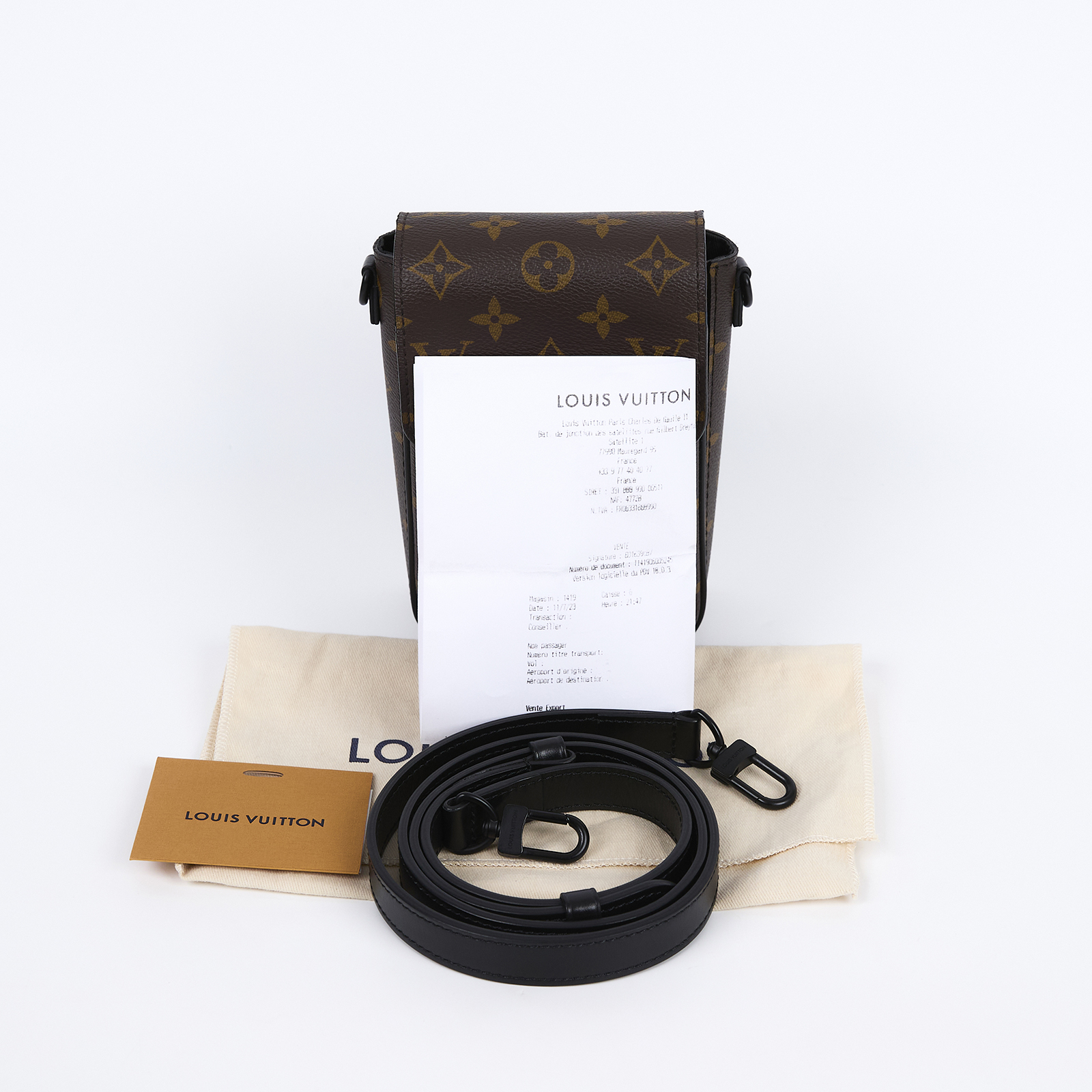 路易威登 LOUIS VUITTON S-Lock 直式隨身錢包 M81522 晶片款 原花S-LOCK直式隨身錢包 防塵袋/購買證明影本