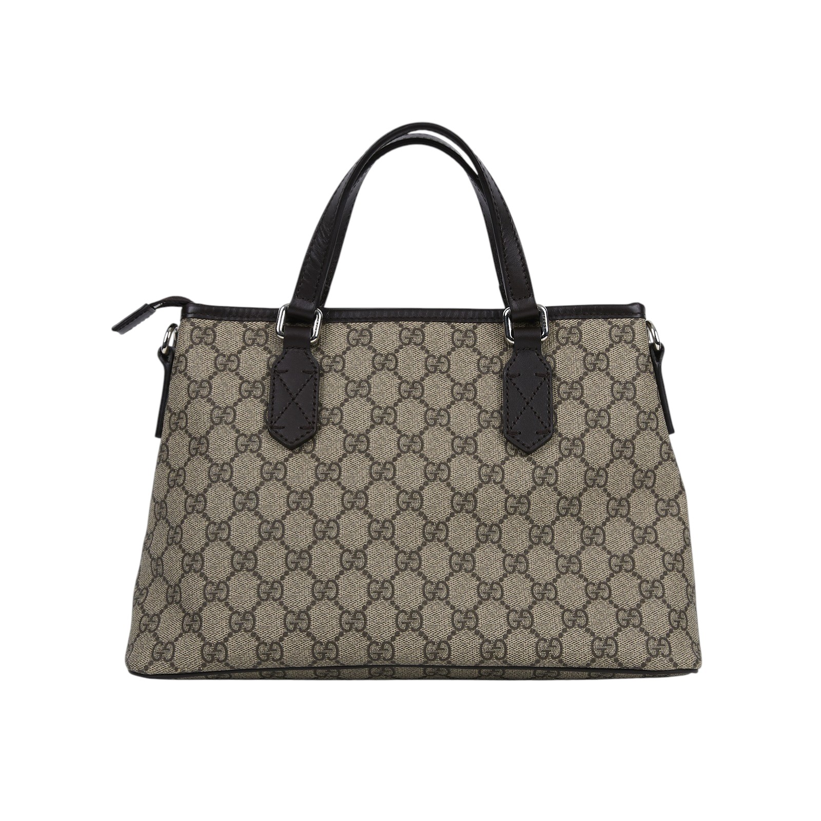 古馳 GUCCI Tote GG 手提包 斜背包 托特包 429019 深咖GG紋小款手提包 背帶