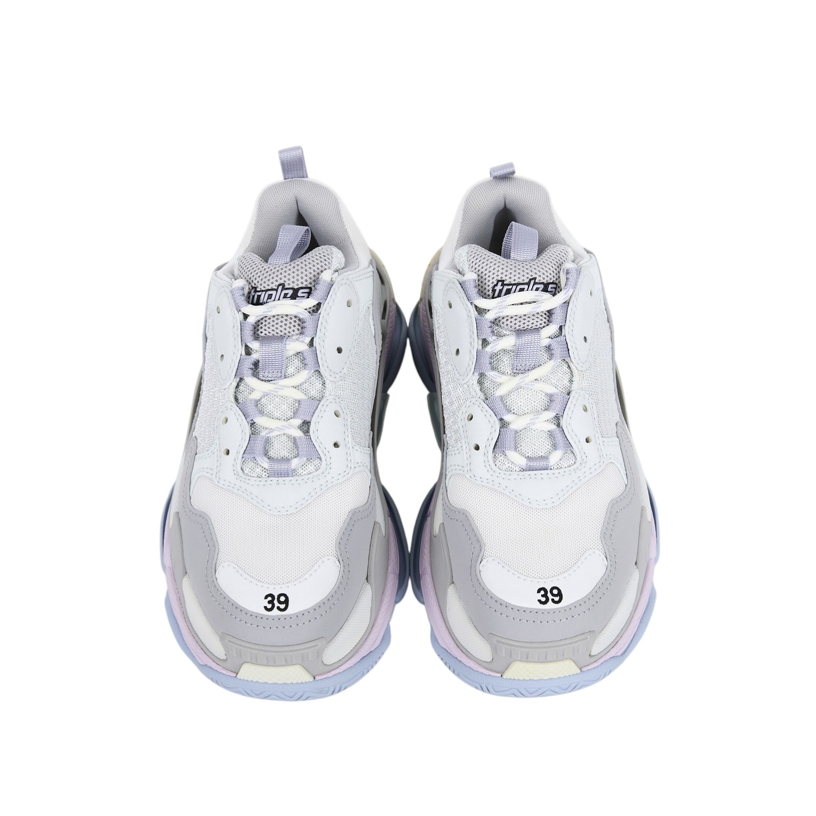 巴黎世家 BALENCIAGA Triple S Clear Sole 運動鞋 老爹鞋 524039W2CA1_39  原廠盒子/防塵袋/鞋帶