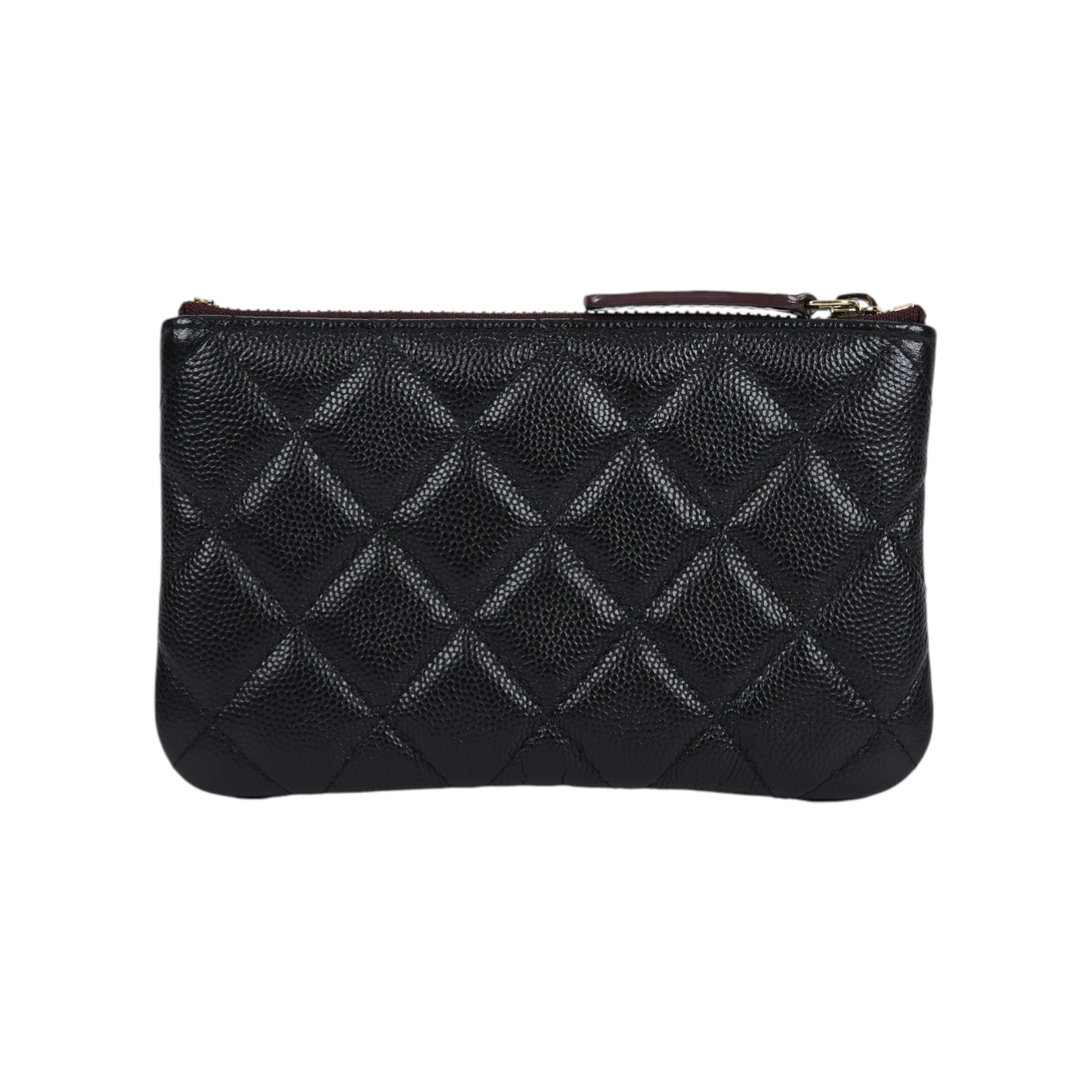 香奈兒 CHANEL 手拿包 隨身包 零錢包 小皮件 A82365 31開黑荔枝一字拉POUCH 防塵袋/原廠盒子/保證卡