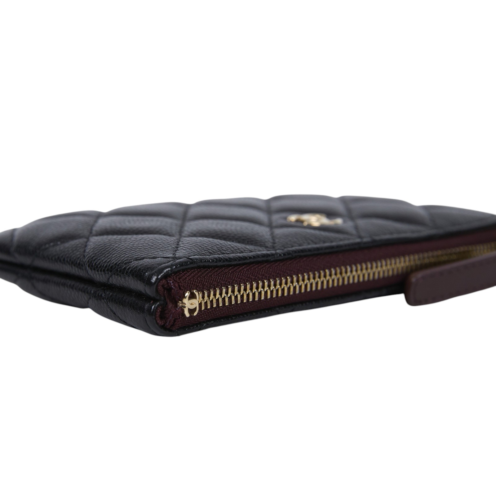 香奈兒 CHANEL 手拿包 隨身包 零錢包 小皮件 A82365 31開黑荔枝一字拉POUCH 防塵袋/原廠盒子/保證卡