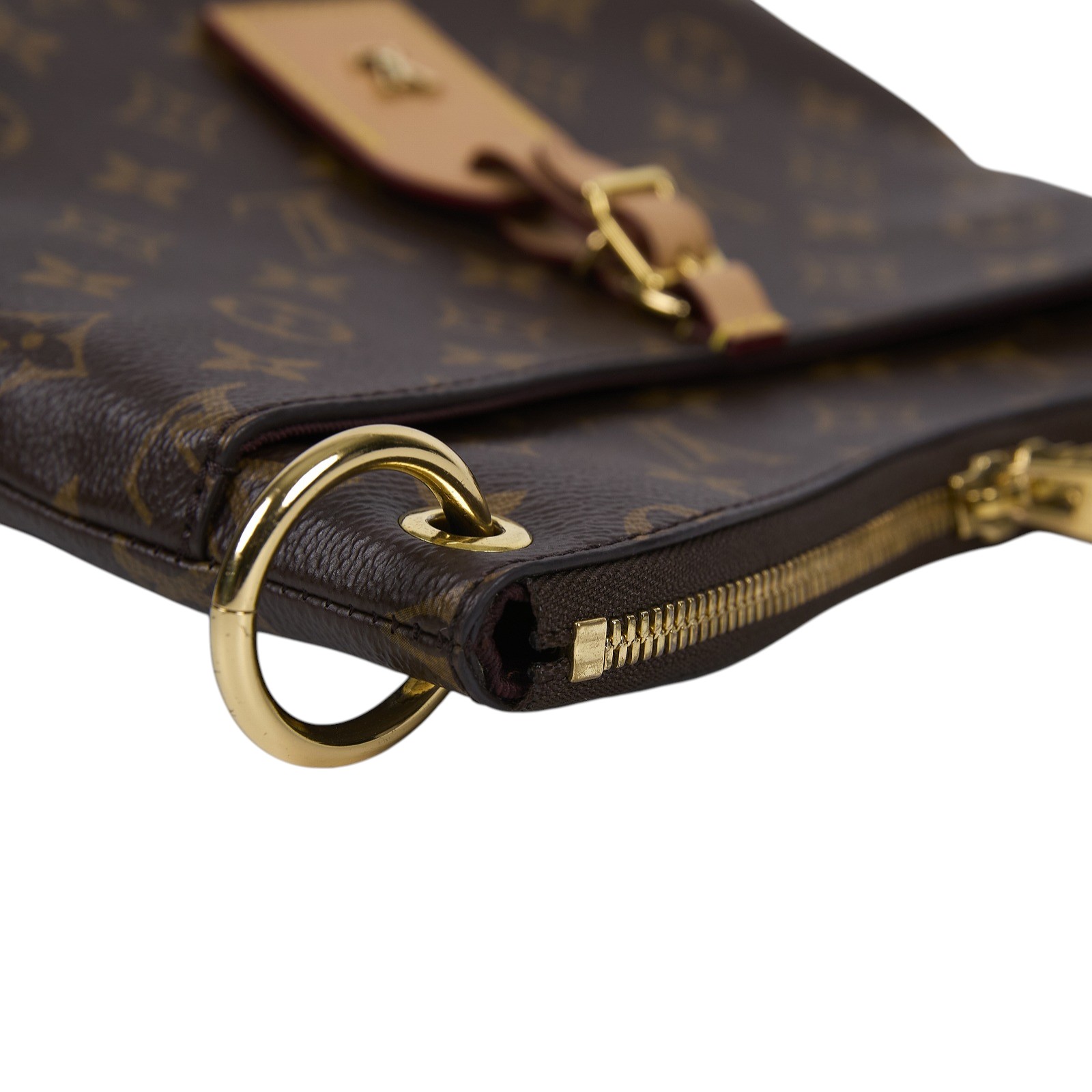 路易威登 LOUIS VUITTON Odéon PM 經典原花 天然色皮革 拉鍊 肩背 斜背包 M45354 晶片款 原花ODÉON PM 防塵袋/STARP