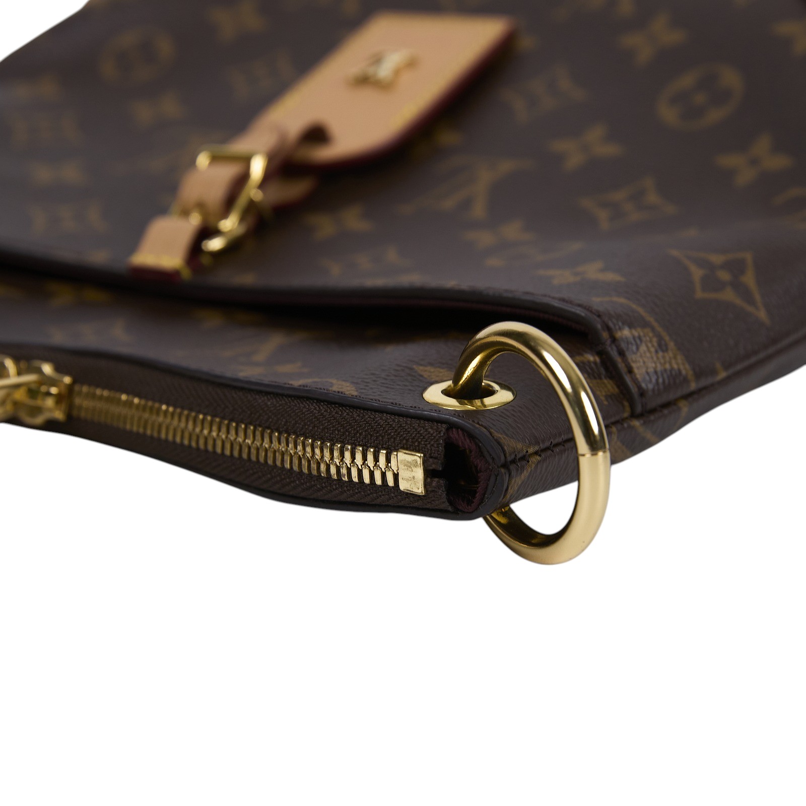 路易威登 LOUIS VUITTON Odéon PM 經典原花 天然色皮革 拉鍊 肩背 斜背包 M45354 晶片款 原花ODÉON PM 防塵袋/STARP