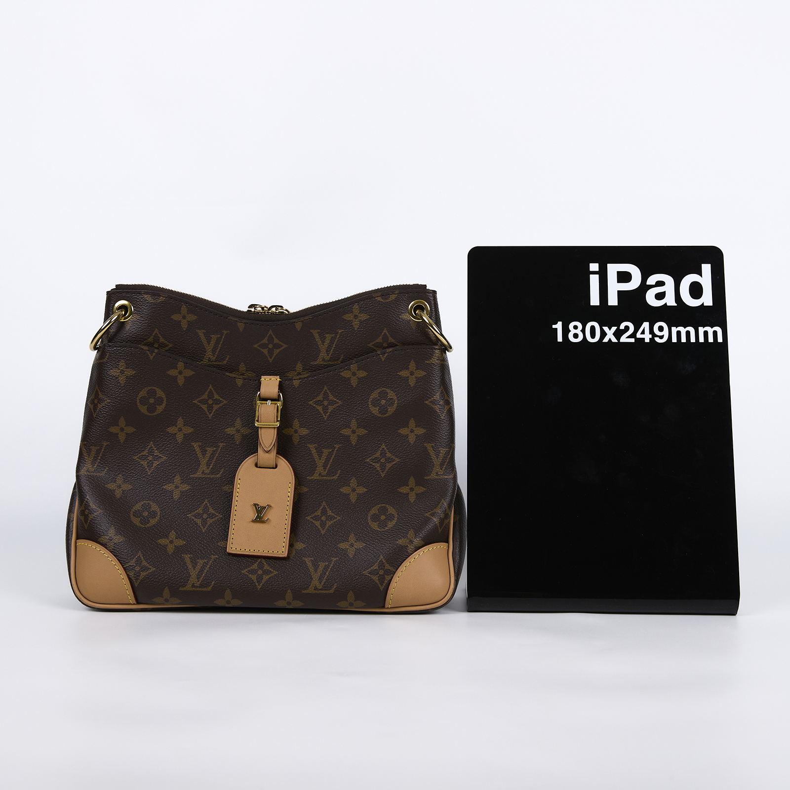 路易威登 LOUIS VUITTON Odéon PM 經典原花 天然色皮革 拉鍊 肩背 斜背包 M45354 晶片款 原花ODÉON PM 防塵袋/STARP