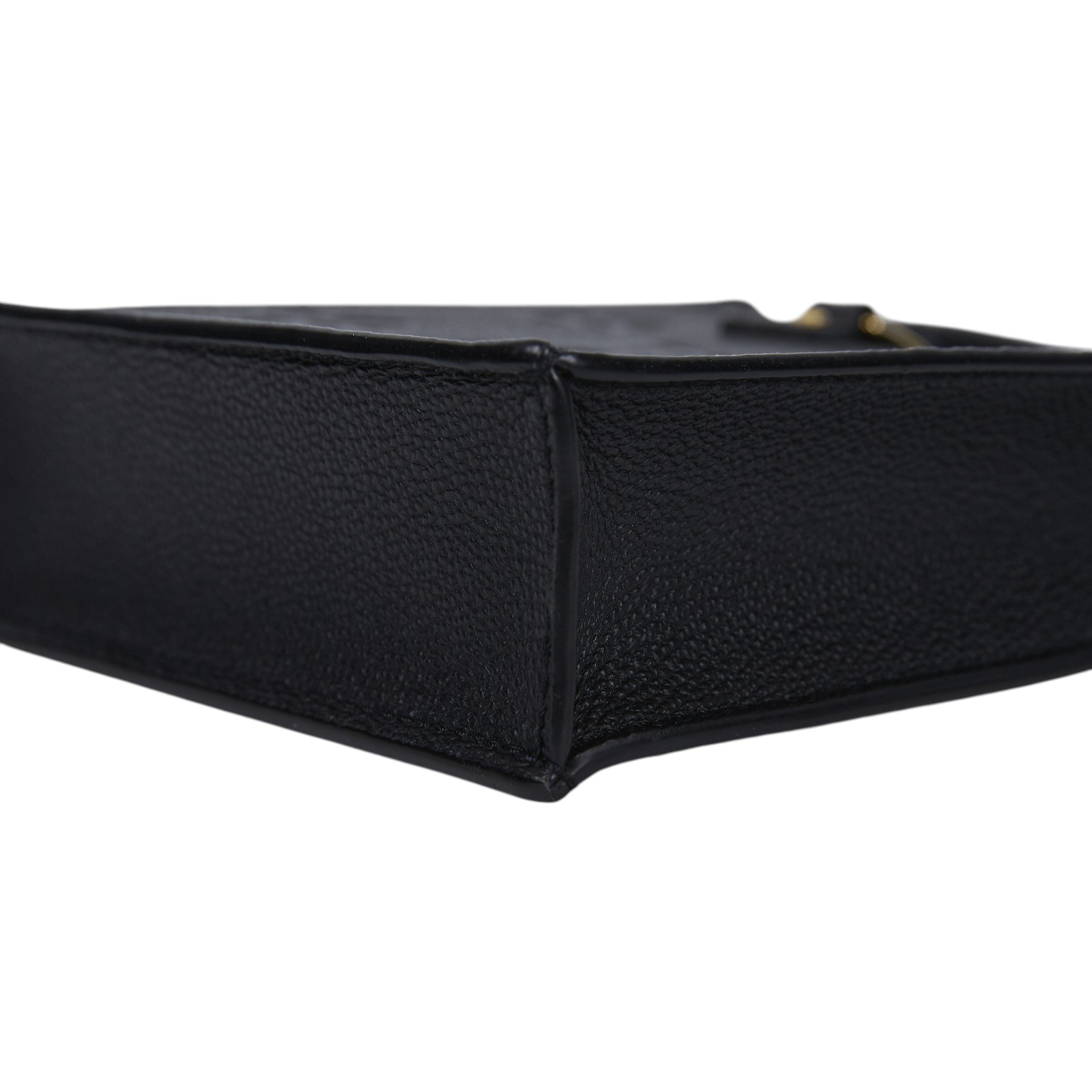 路易威登 LOUIS VUITTON Petit Sac Plat 黑色壓紋 迷你 琴譜包 M81417 晶片款  原廠盒子/防塵袋/購買證明正本/背帶