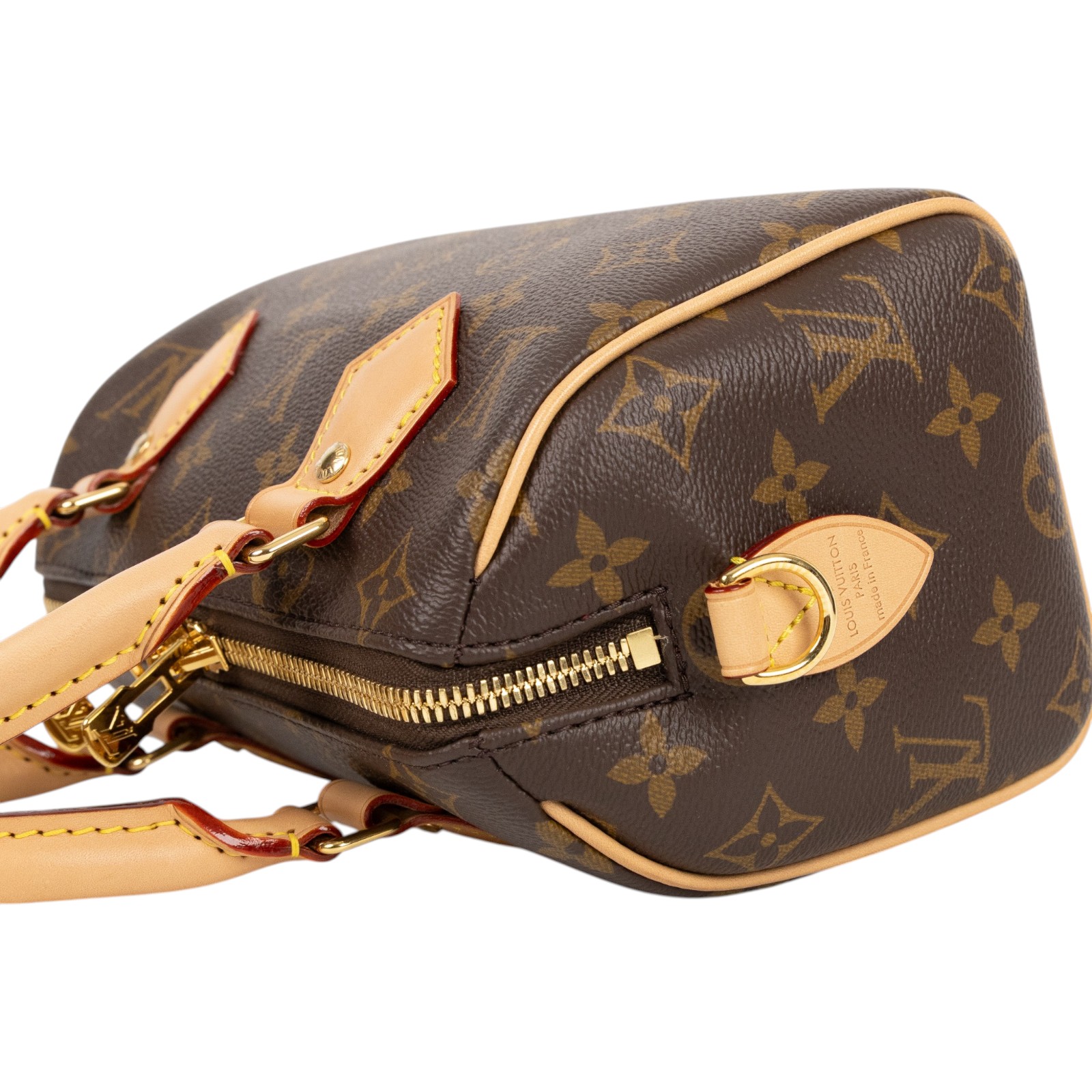 路易威登 LOUIS VUITTON Speedy Bandoulière 20 米色 帆布 手提 斜背 波士頓包 M46222 晶片款  原廠盒子/背帶/鎖組/購買證明正本