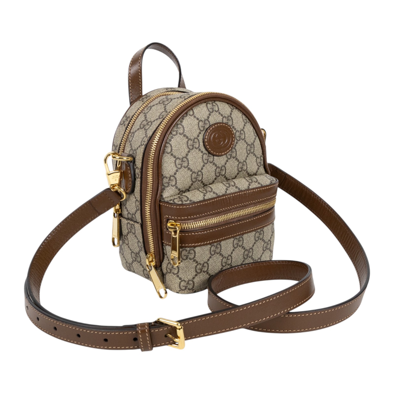 古馳 GUCCI GG Supreme 手提包 腰包 斜背包 725654 92TCG 咖GG 2WAY包 背帶