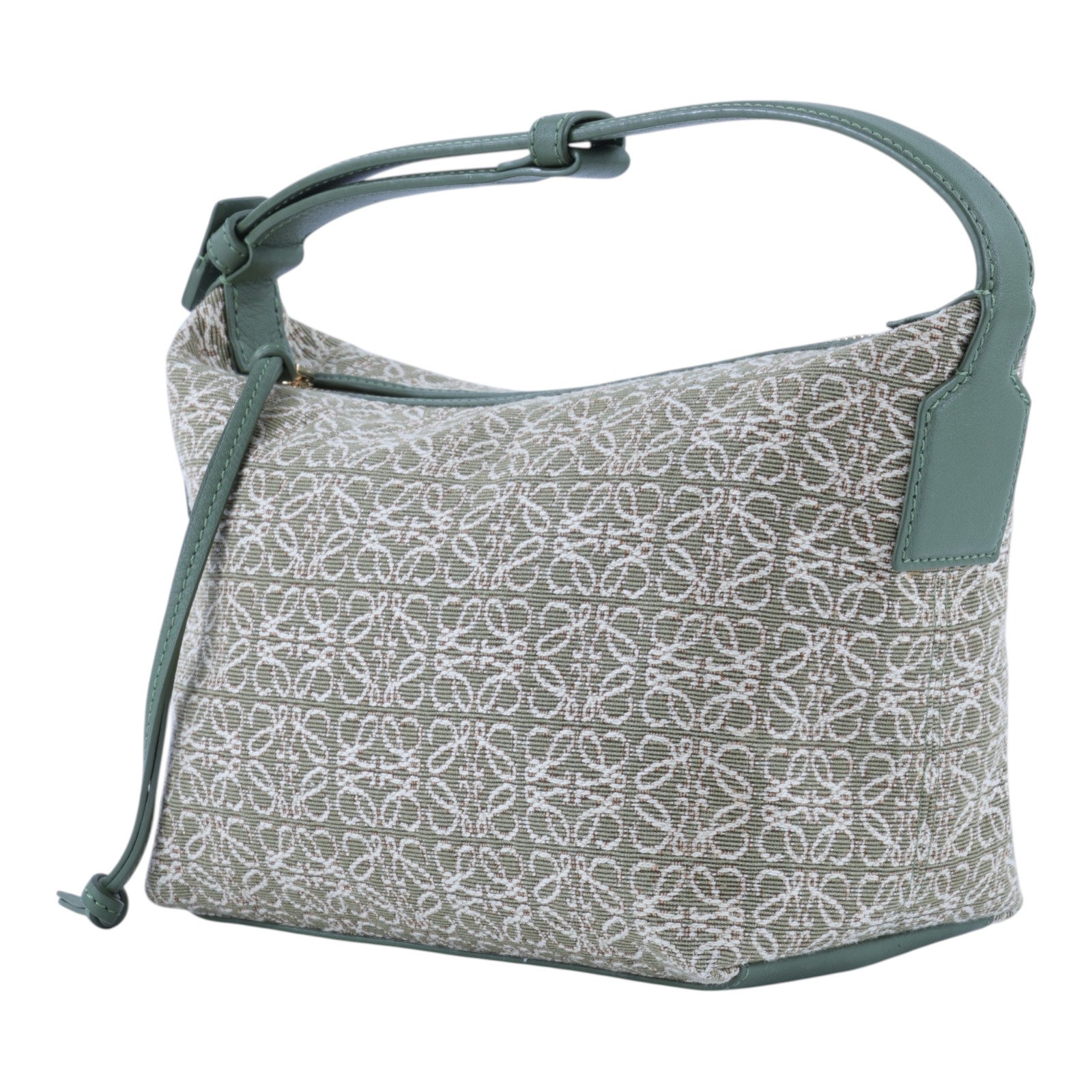 羅意威 LOEWE Cubi Anagram 小型 緹花布 手提包 A906K75X06 綠CUBI ANAGRAM 無附屬品