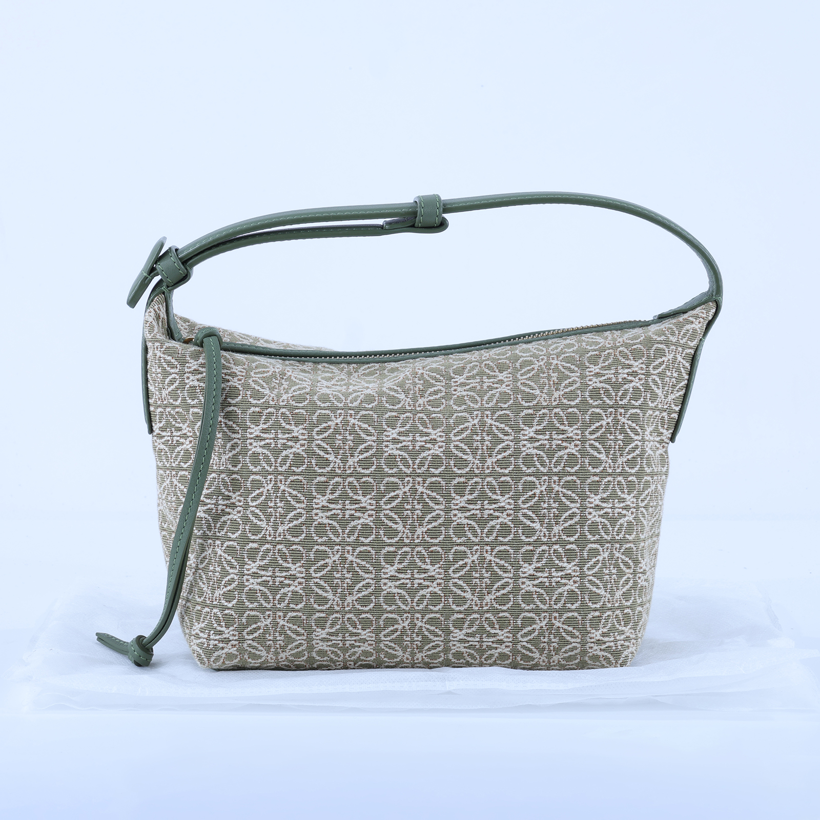 羅意威 LOEWE Cubi Anagram 小型 緹花布 手提包 A906K75X06 綠CUBI ANAGRAM 無附屬品