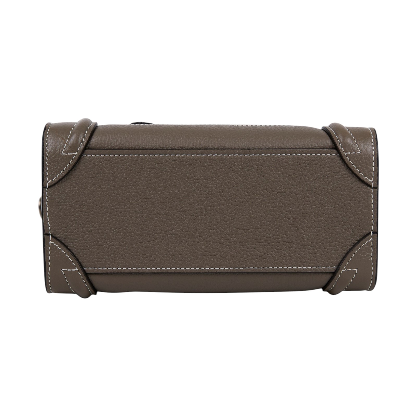 思琳 CELINE Luggage手袋 敲打 小牛皮 袖珍型 189243DRU 灰 LUGGAGE NANO 防塵袋/背帶/購買證明影本