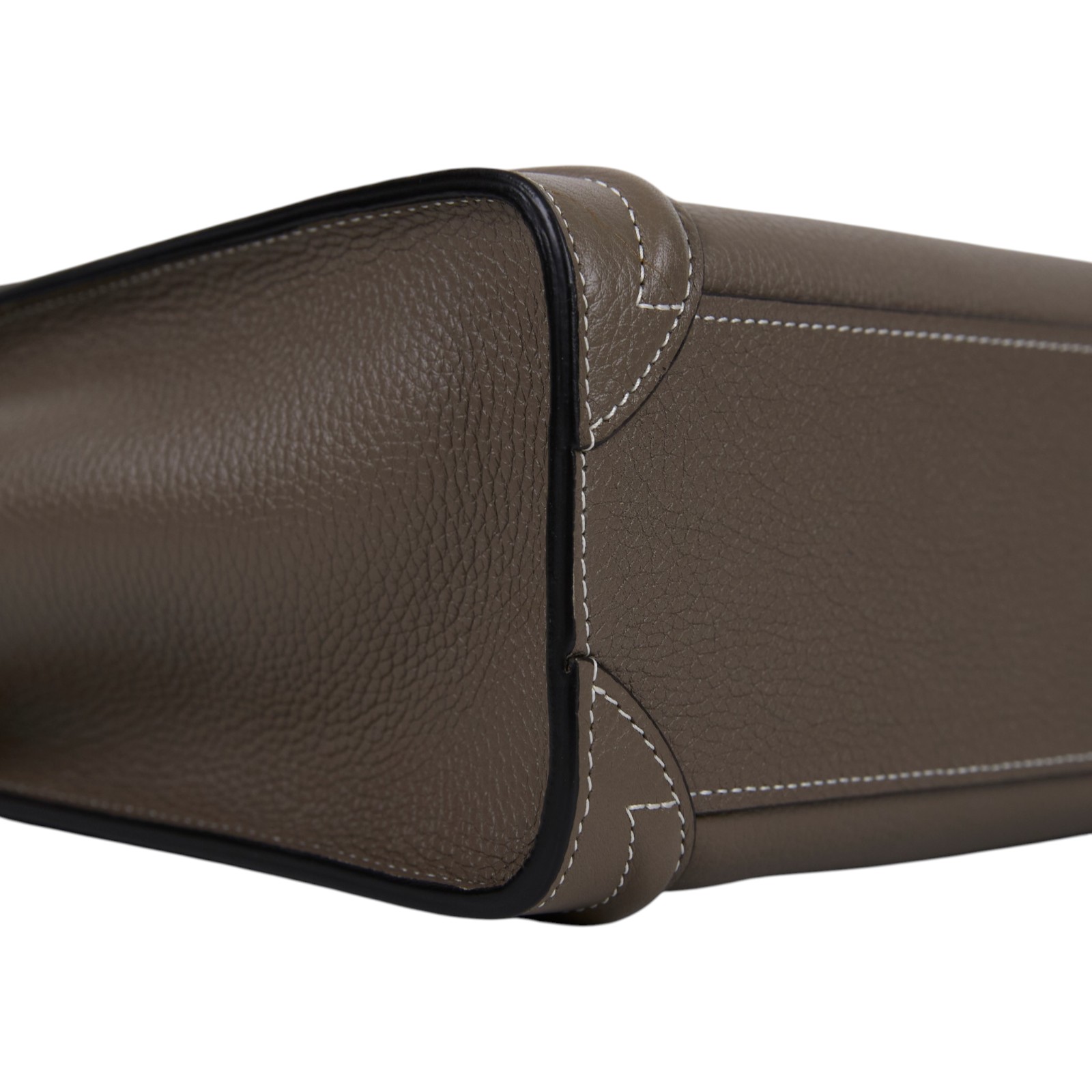 思琳 CELINE Luggage手袋 敲打 小牛皮 袖珍型 189243DRU 灰 LUGGAGE NANO 防塵袋/背帶/購買證明影本