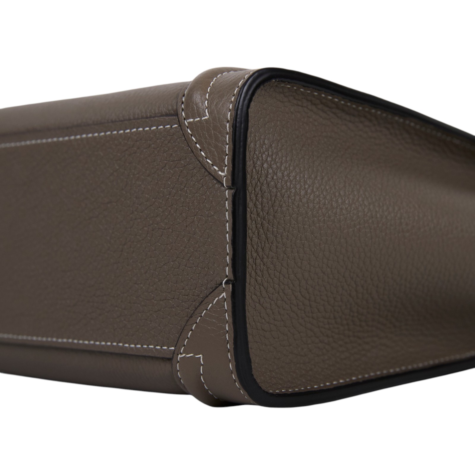 思琳 CELINE Luggage手袋 敲打 小牛皮 袖珍型 189243DRU 灰 LUGGAGE NANO 防塵袋/背帶/購買證明影本