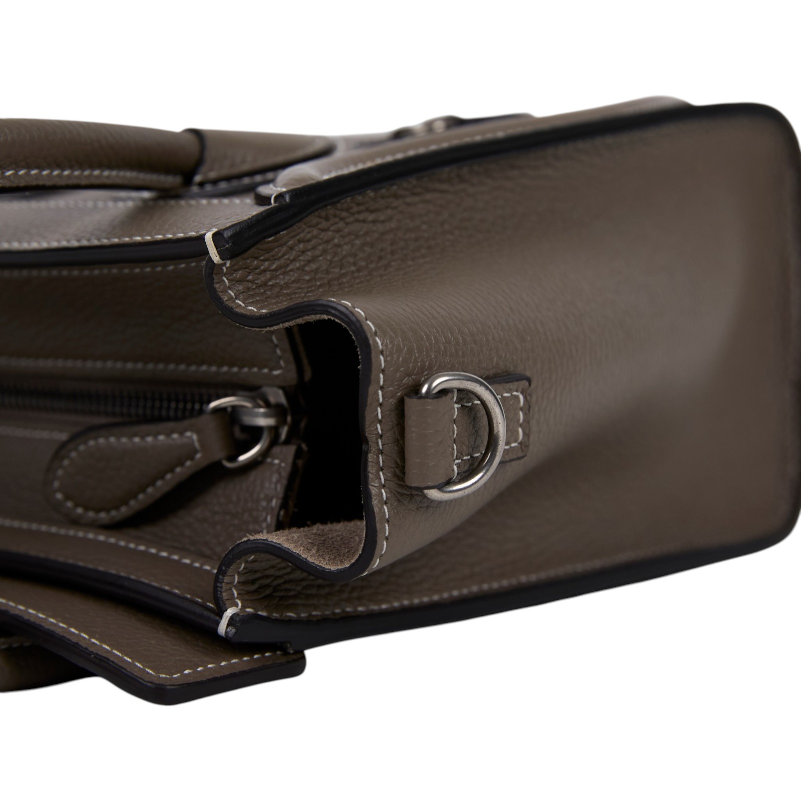 思琳 CELINE Luggage手袋 敲打 小牛皮 袖珍型 189243DRU 灰 LUGGAGE NANO 防塵袋/背帶/購買證明影本