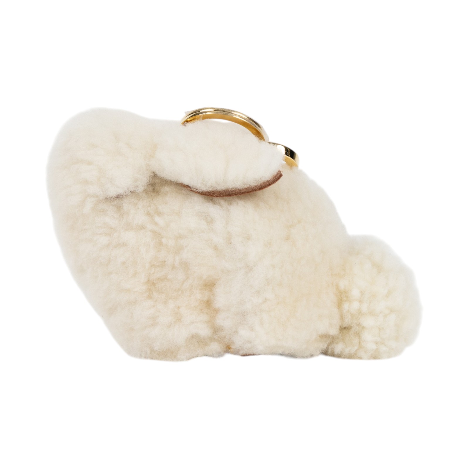 羅意威 LOEWE 羊羔絨 零錢包 121.67.T40 白毛茸茸兔子吊飾 原廠盒子/防塵袋/購買證明正本+影本