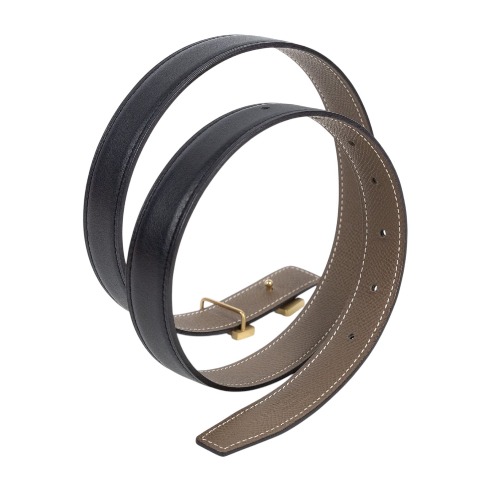 愛馬仕 Hermes Reversible leather strap 24mm 腰帶 H071441CP1B H052150CABV080 /A TY 240  原廠盒子/防塵袋/購買證明影本